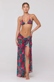 This is an image of Perfect Scarf Top and Sarong in Resort - RESA featuring a model wearing the dress