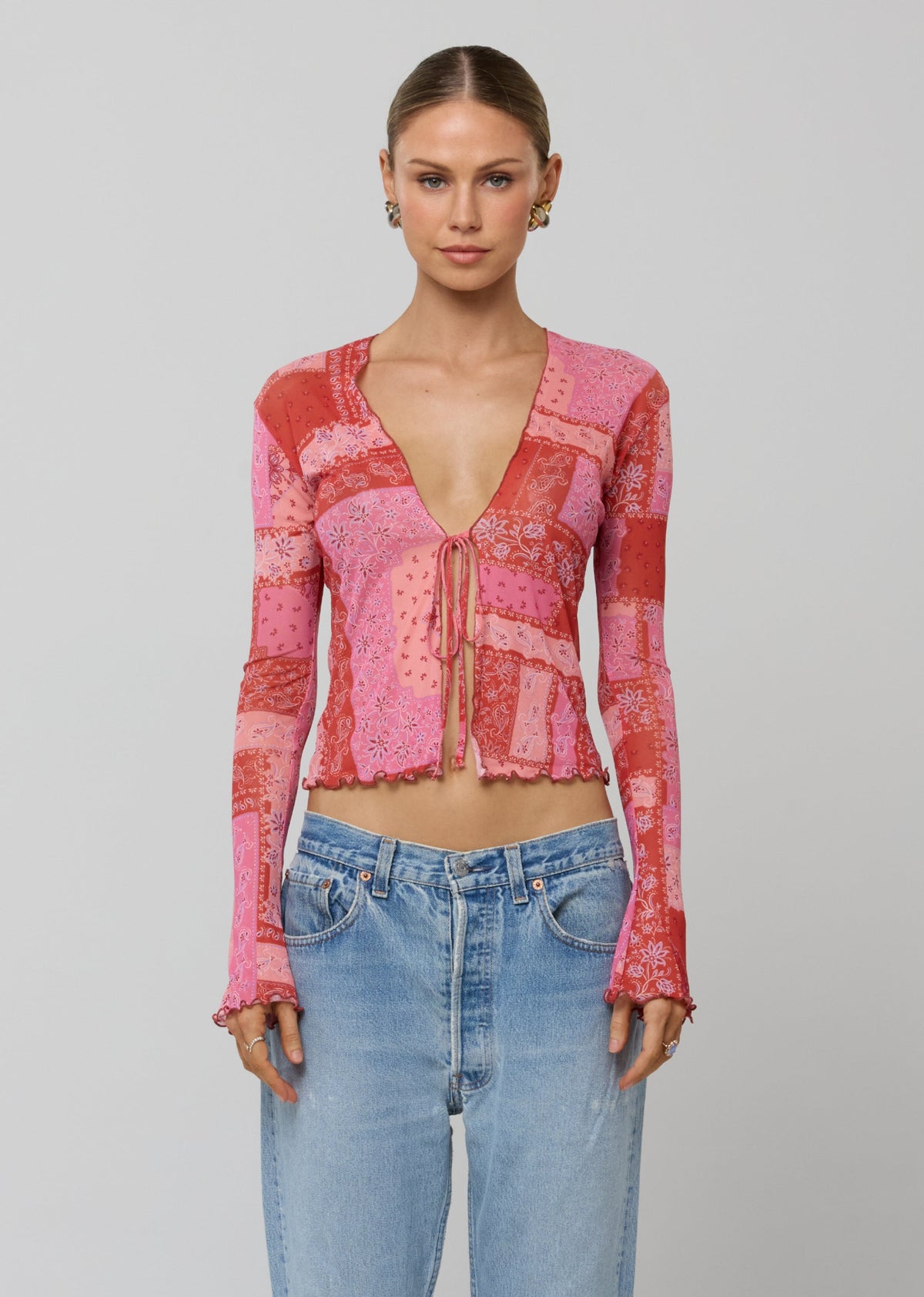 This is an image of Aliyah Mesh Top in Patsy - RESA featuring a model wearing the dress