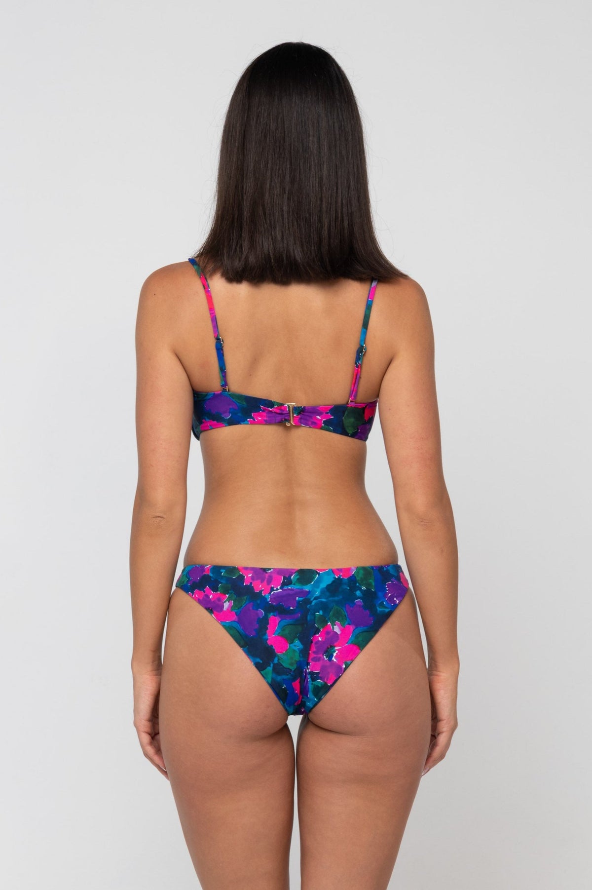 This is an image of Beau Bikini Bottom in Lanai - RESA featuring a model wearing the dress