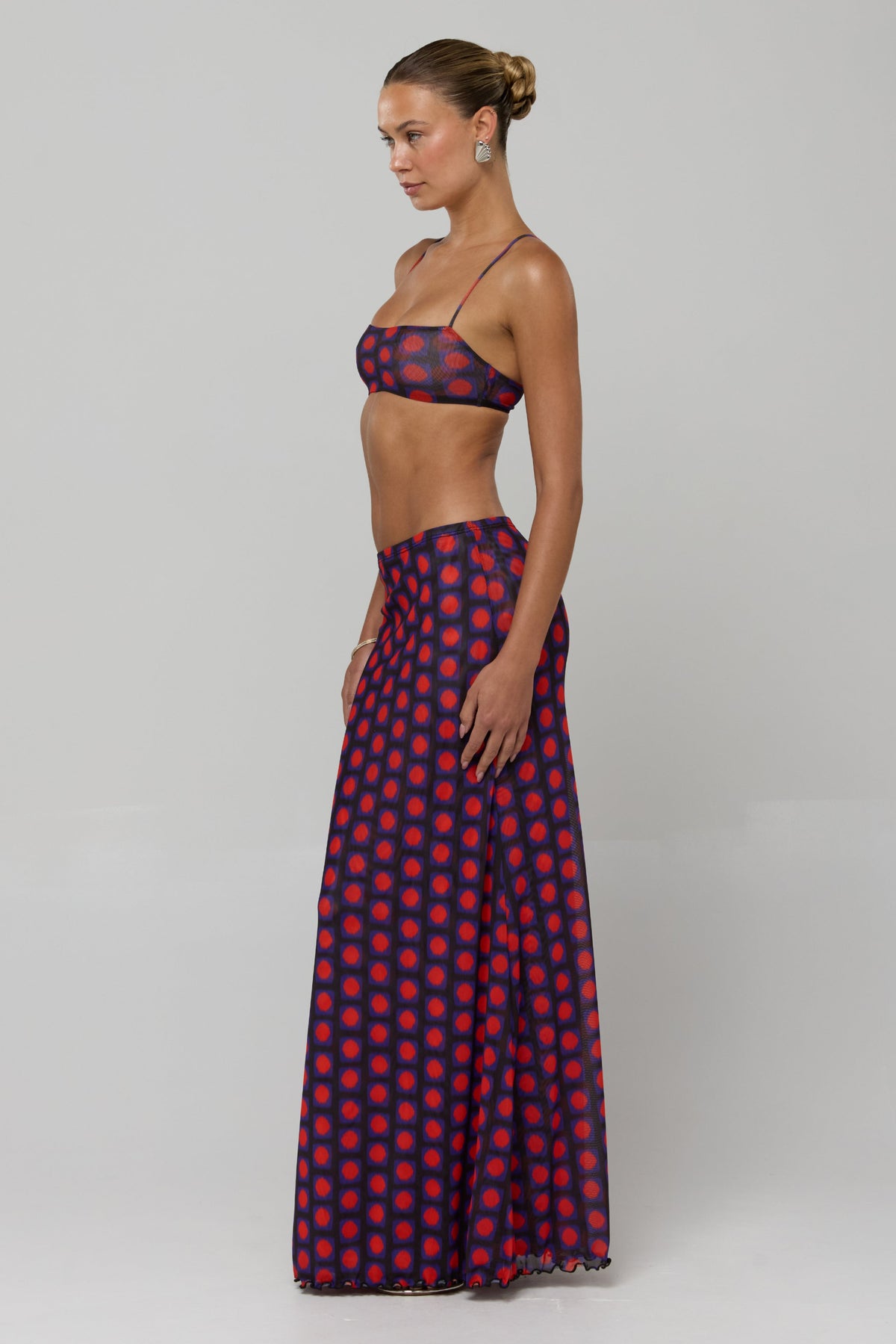 This is an image of Caro Set in Mod - RESA featuring a model wearing the dress