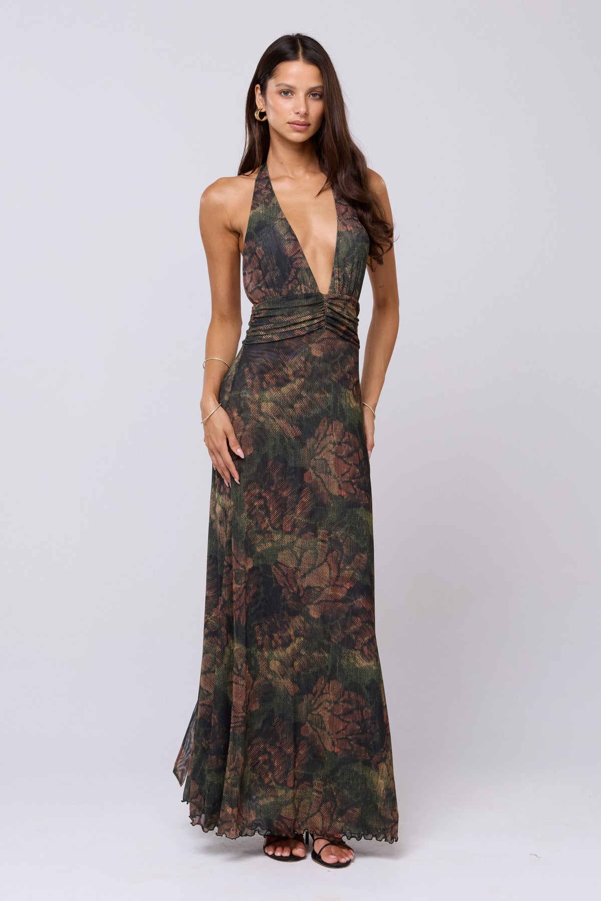 This is an image of Chelsea Dress in Autumn - RESA featuring a model wearing the dress