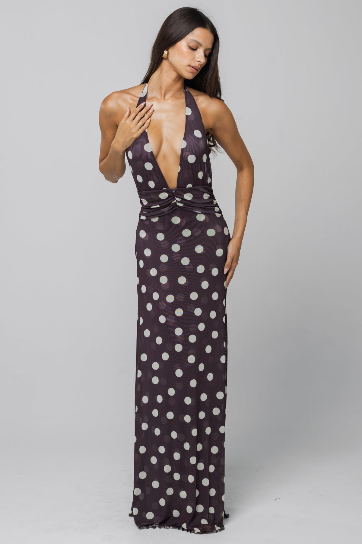 This is an image of Chelsea Dress in Polo - RESA featuring a model wearing the dress