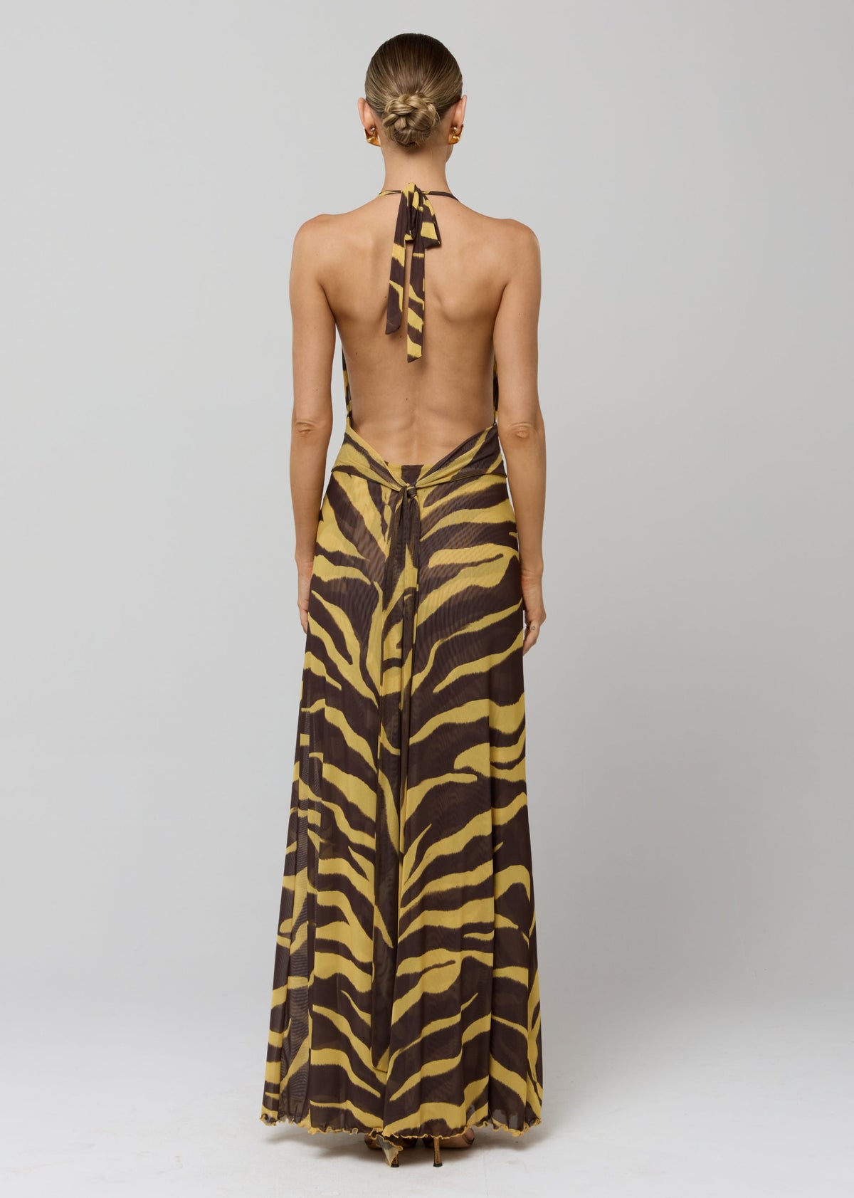 This is an image of Chelsea Dress in Raja - RESA featuring a model wearing the dress