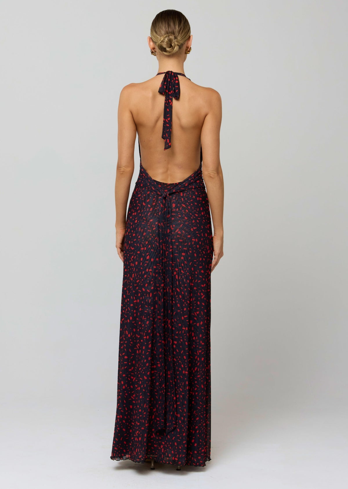 This is an image of Chelsea Dress in Rouge - RESA featuring a model wearing the dress
