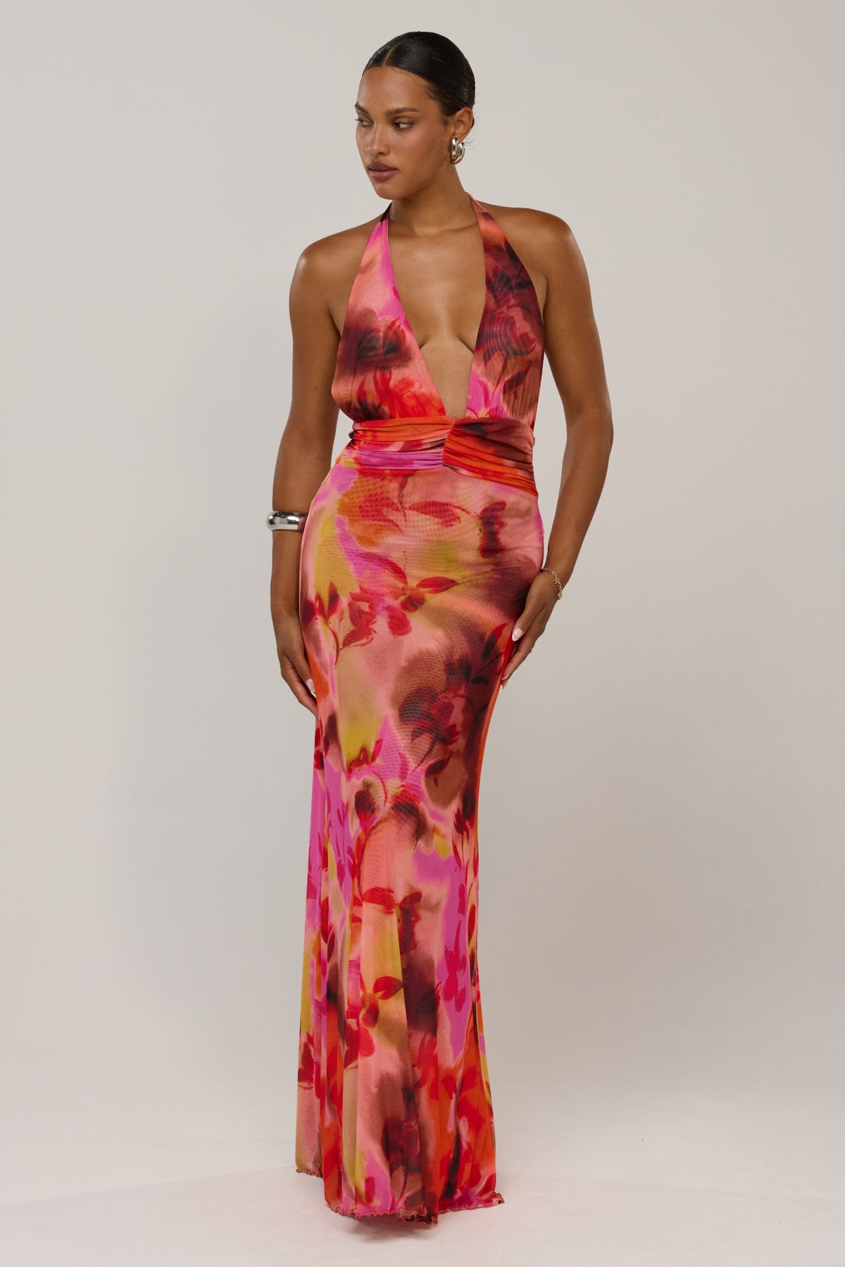 This is an image of Chelsea in Lilikoi - RESA featuring a model wearing the dress