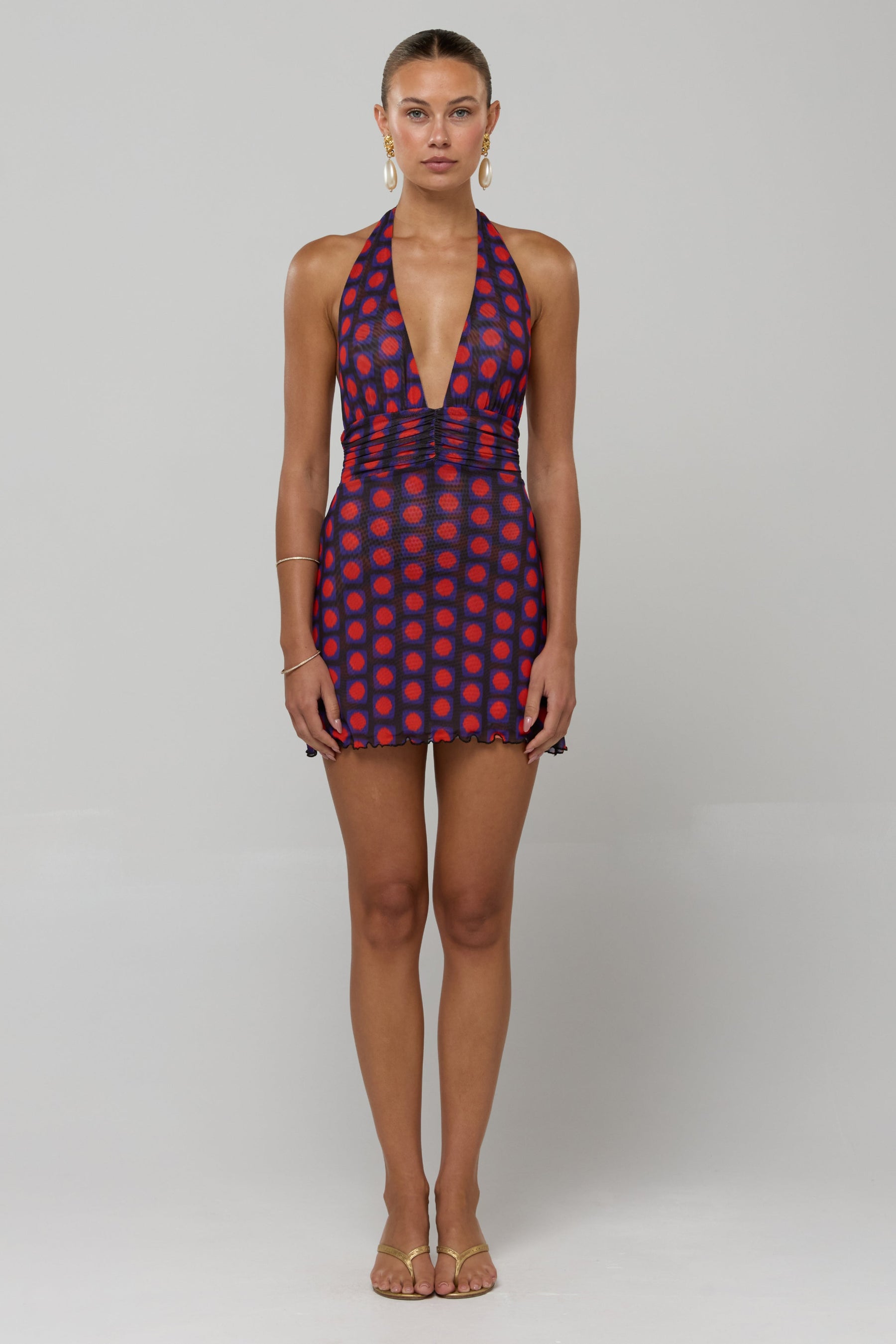 This is an image of Clint Dress in Mod - RESA featuring a model wearing the dress
