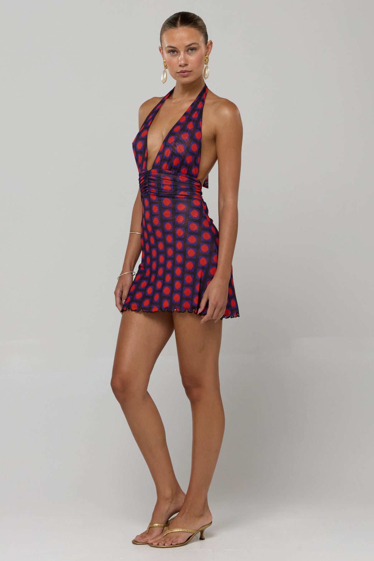This is an image of Clint Dress in Mod - RESA featuring a model wearing the dress