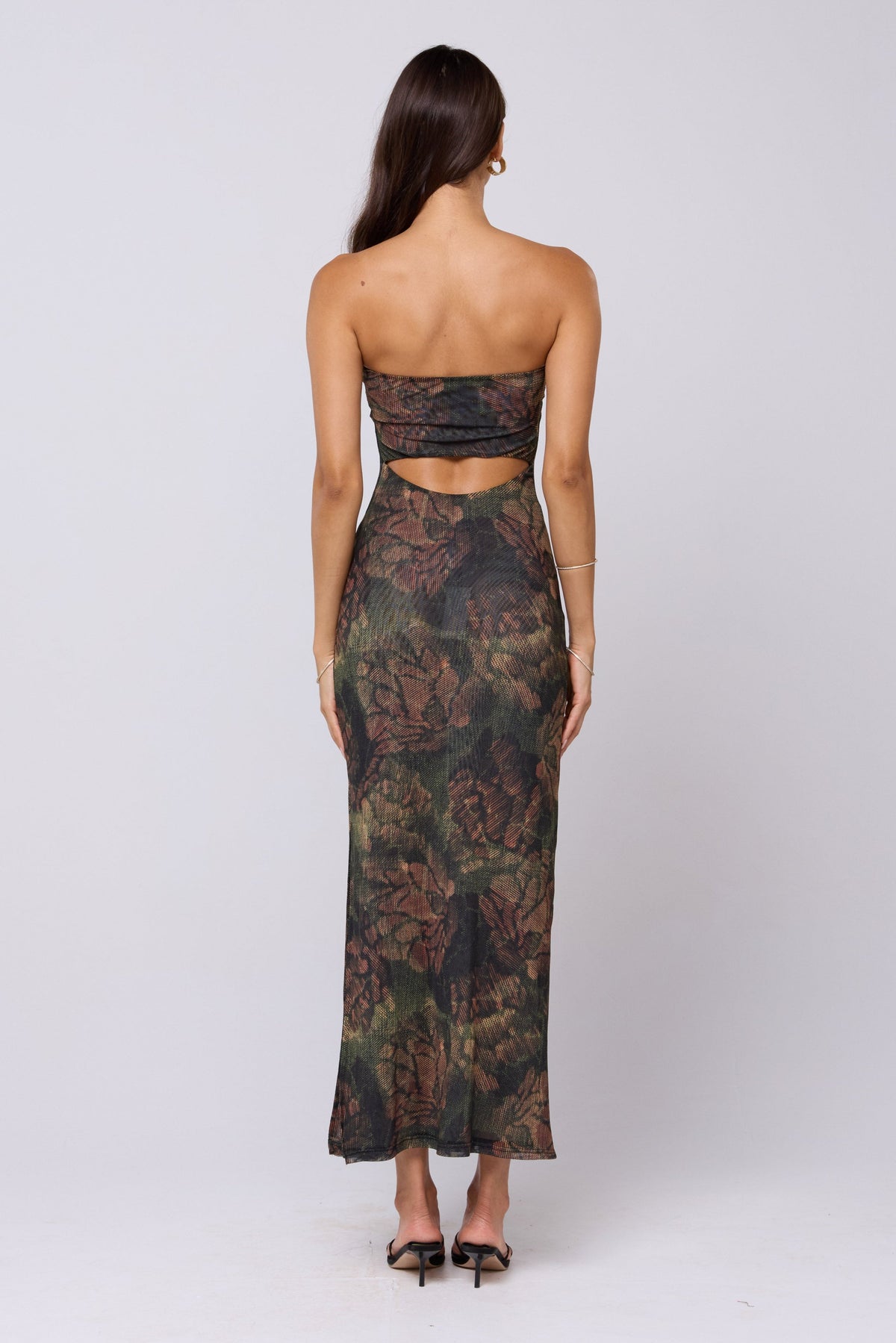 This is an image of Demi Dress in Autumn - RESA featuring a model wearing the dress