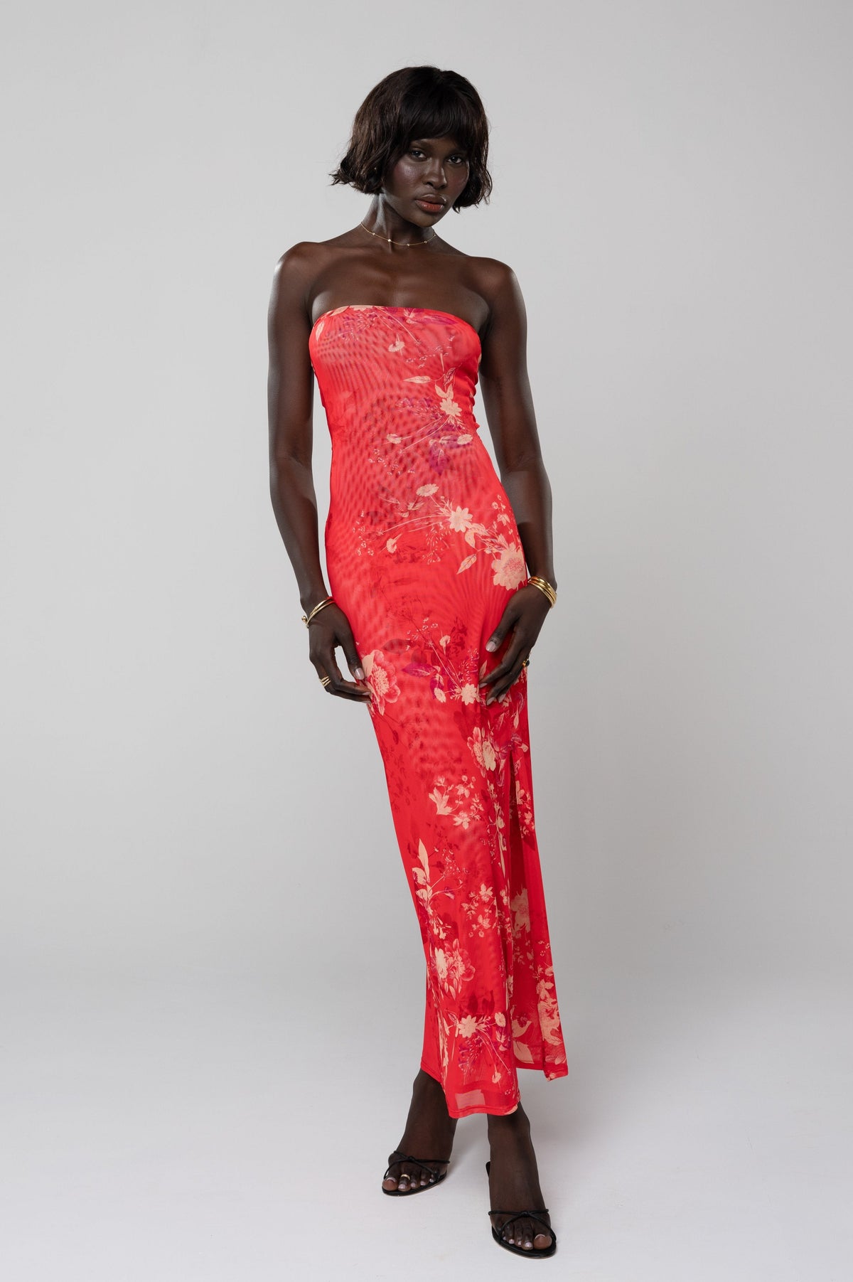 This is an image of Demi Dress in Blossom - RESA featuring a model wearing the dress