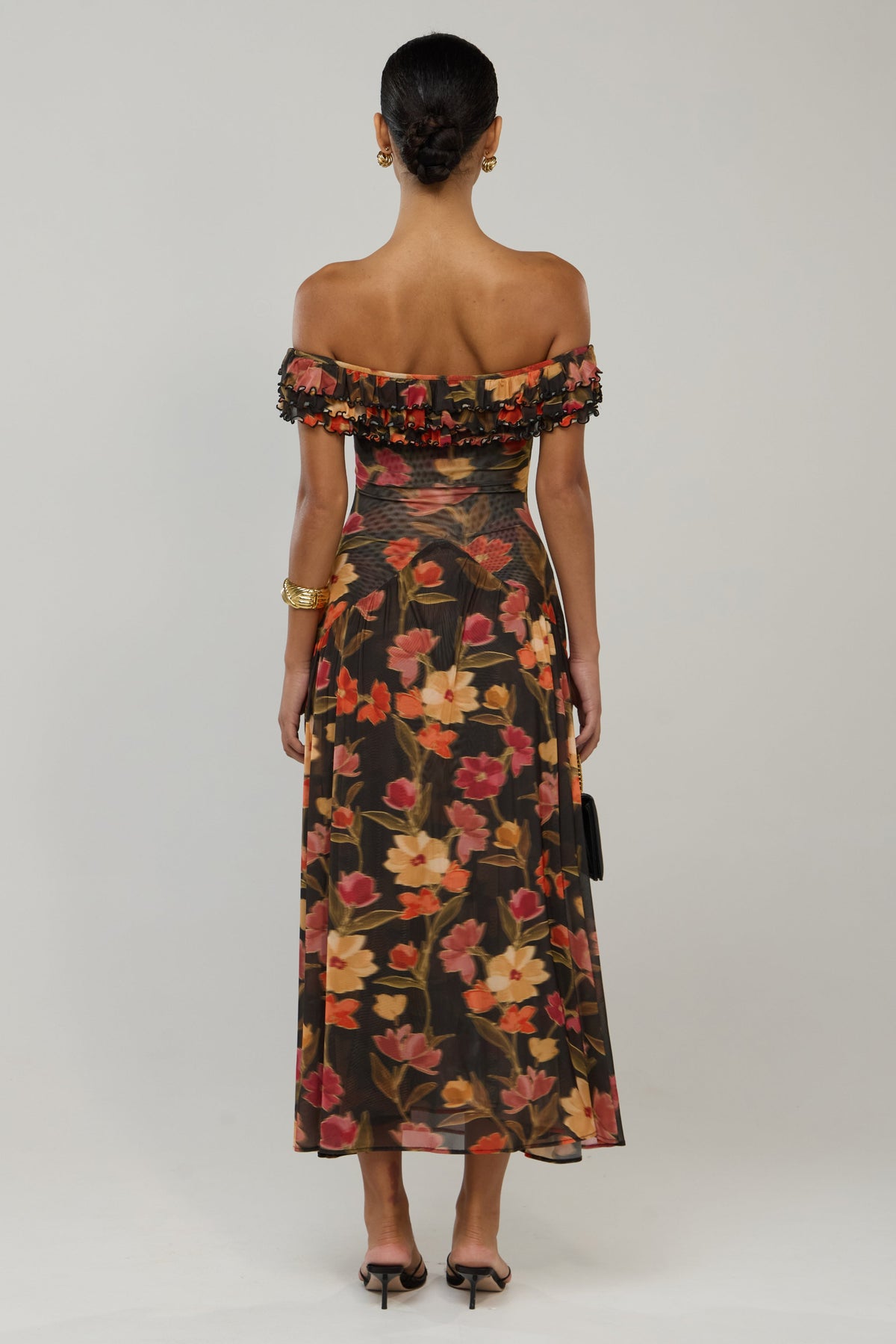 This is an image of Dolly Dress in Harvest - RESA featuring a model wearing the dress