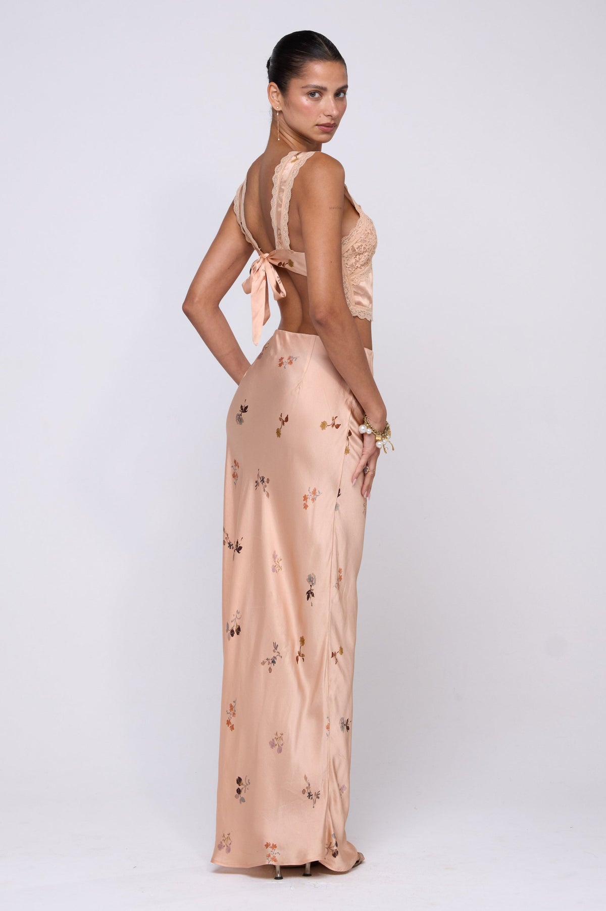 This is an image of Eloise Top in Fleur - RESA featuring a model wearing the dress