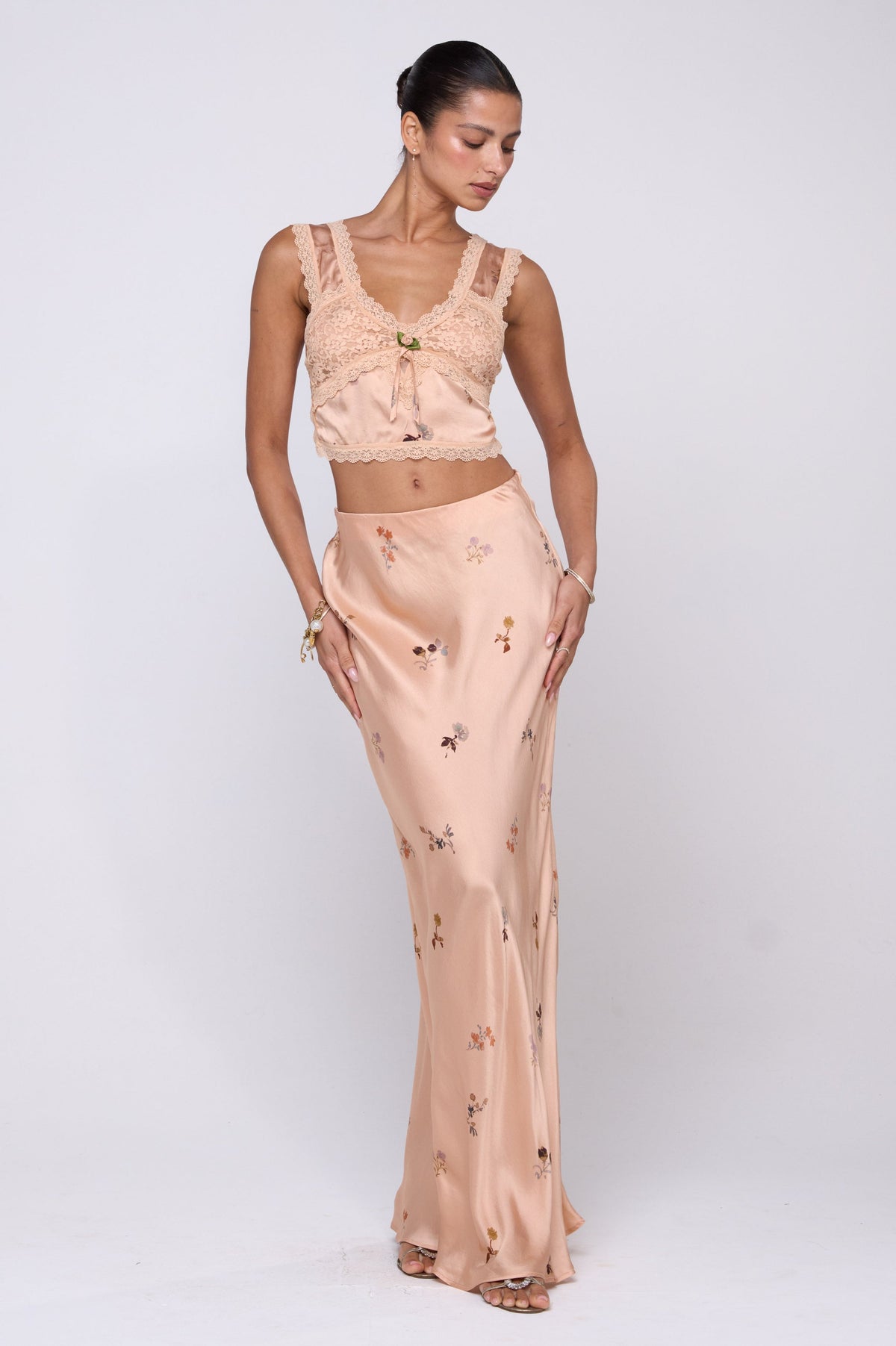 This is an image of Eloise Top in Fleur - RESA featuring a model wearing the dress