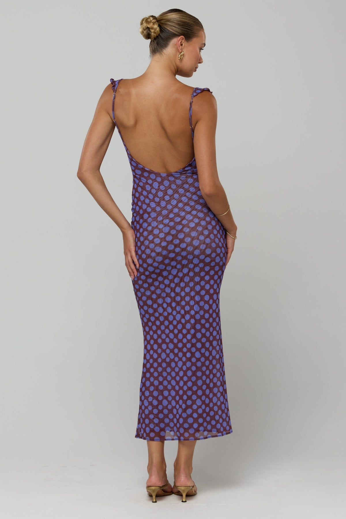 This is an image of Goldie in Vino - RESA featuring a model wearing the dress