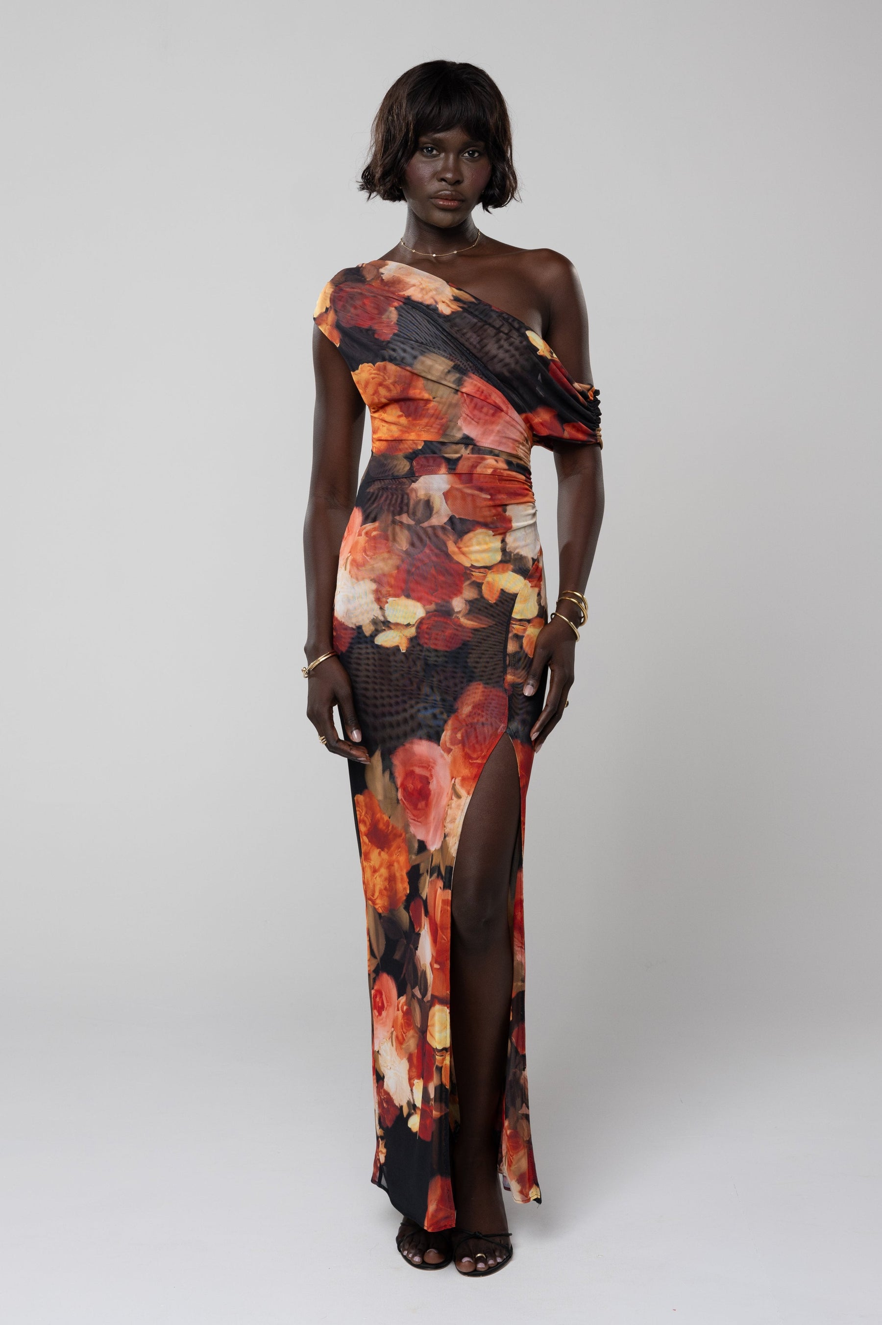 This is an image of Gwen Dress in Muse - RESA featuring a model wearing the dress