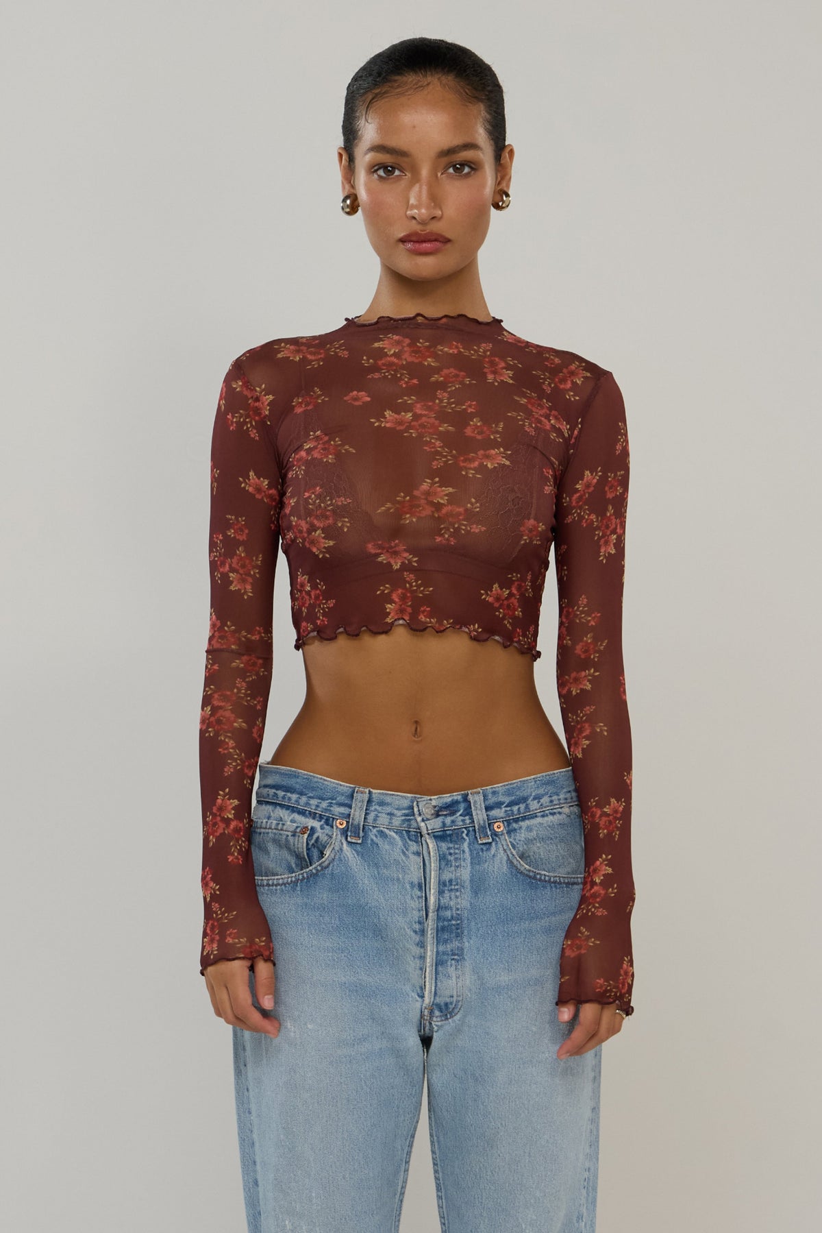 This is an image of Ida in Mulberry - RESA featuring a model wearing the dress