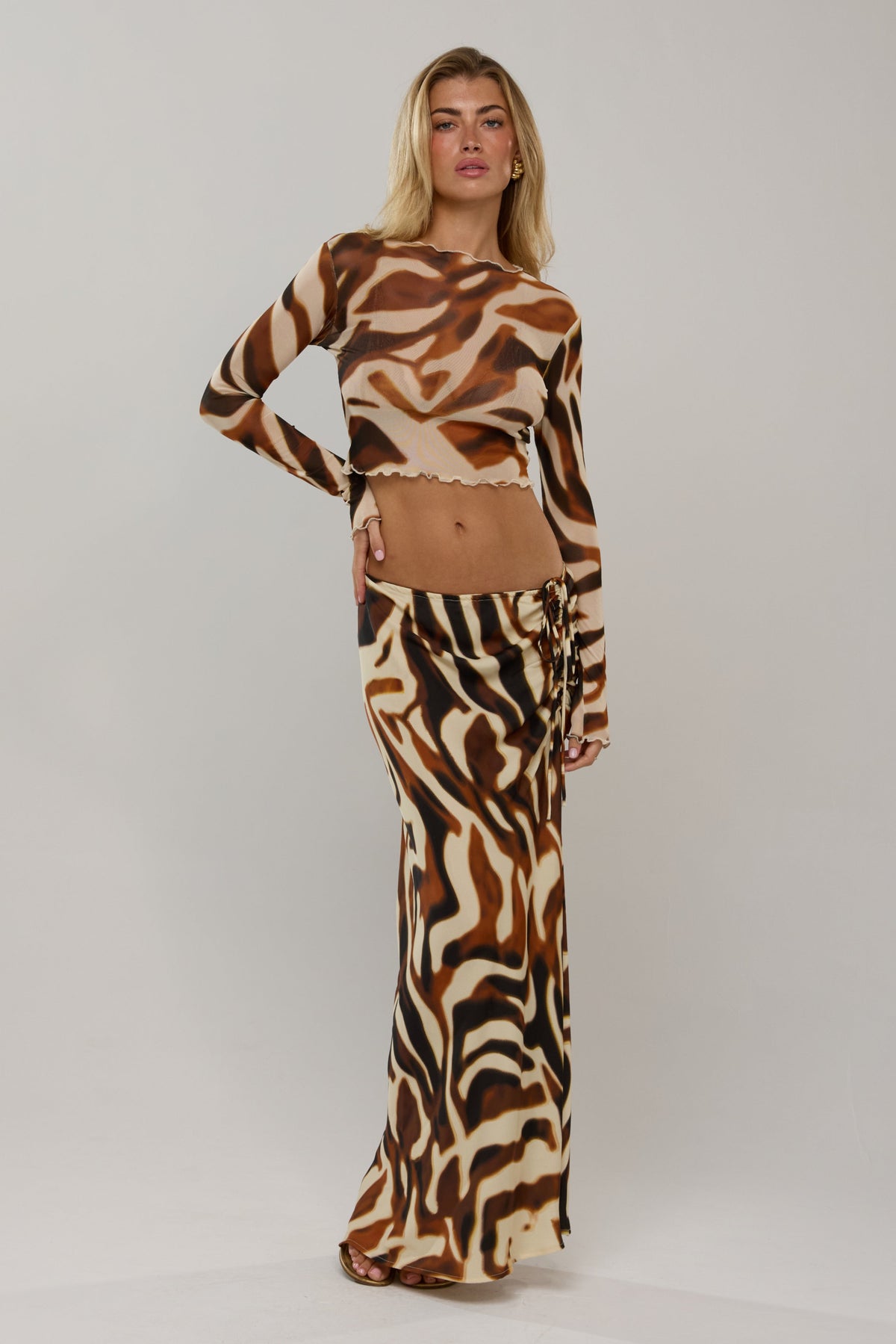 This is an image of Ida in Rye - RESA featuring a model wearing the dress