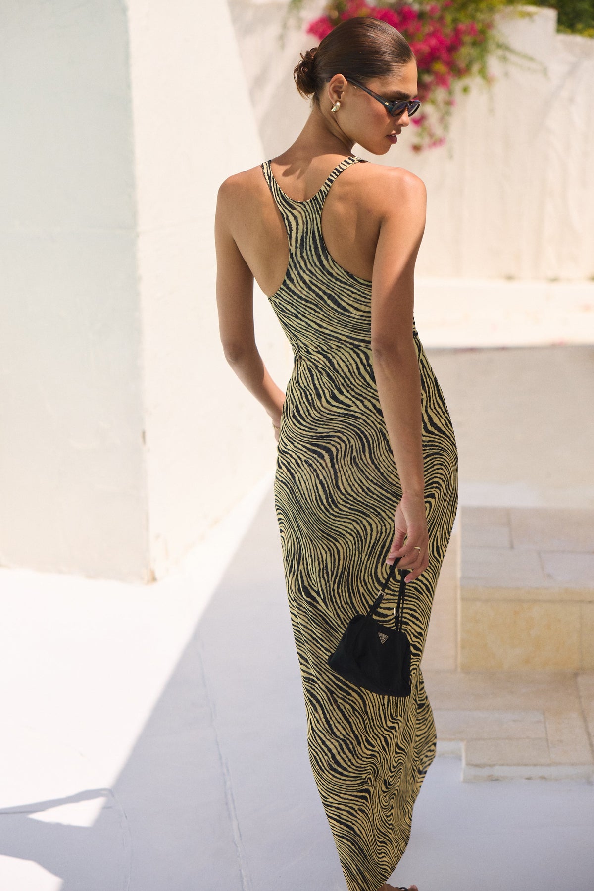 This is an image of Ivy Dress in Birch - RESA featuring a model wearing the dress