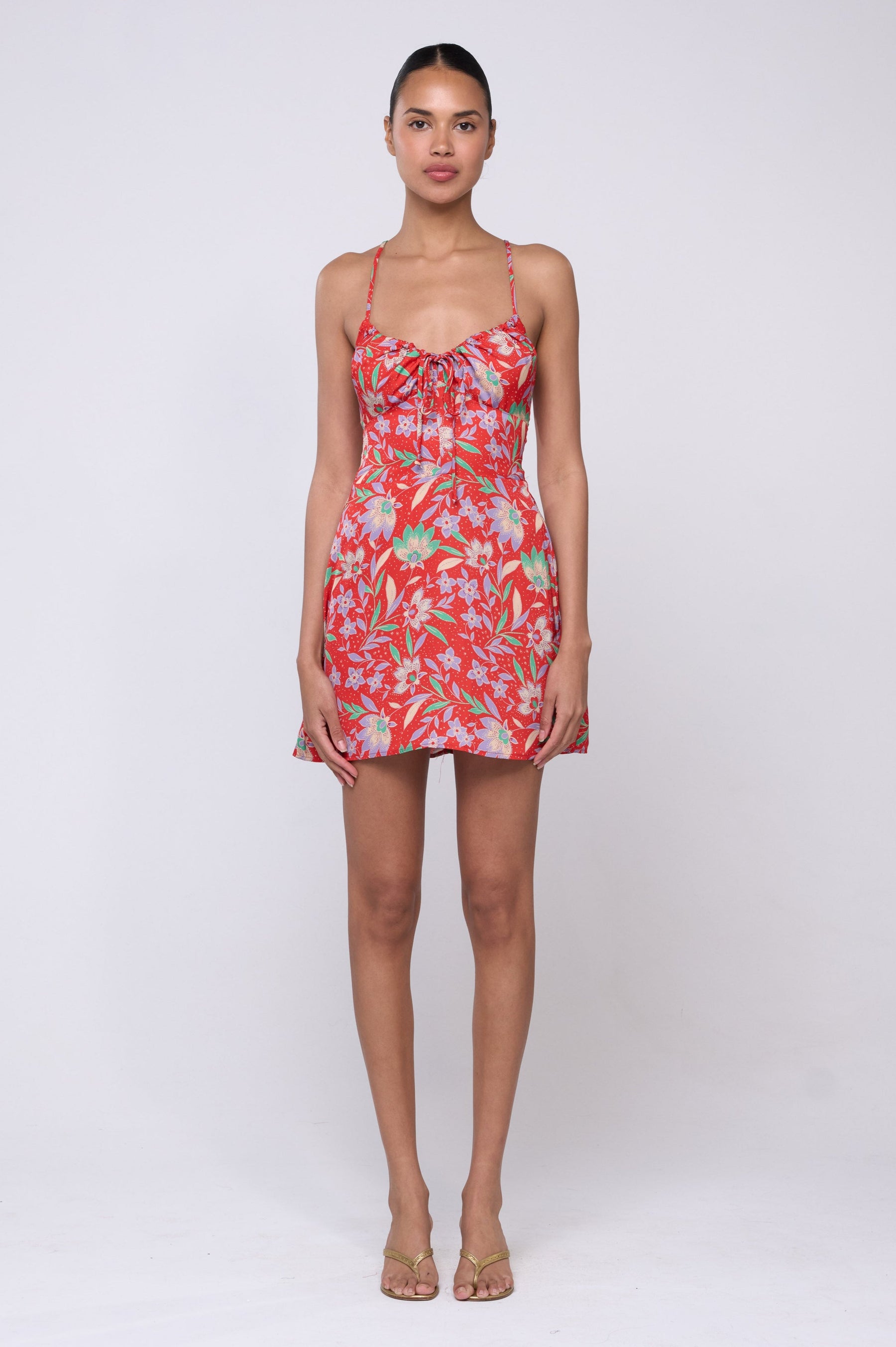 This is an image of Juniper Dress in Baja - Archive - RESA featuring a model wearing the dress