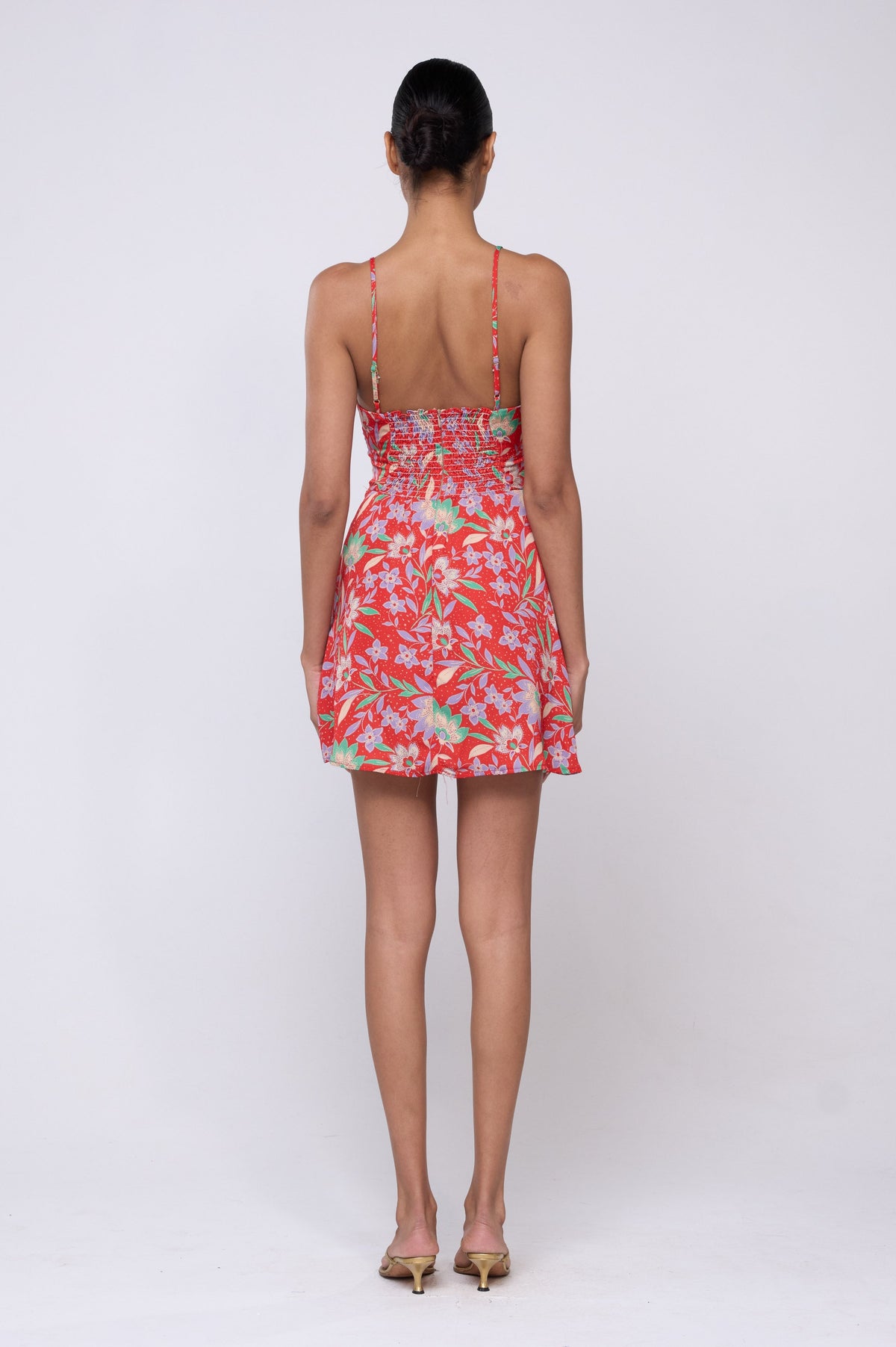 This is an image of Juniper Dress in Baja - Archive - RESA featuring a model wearing the dress