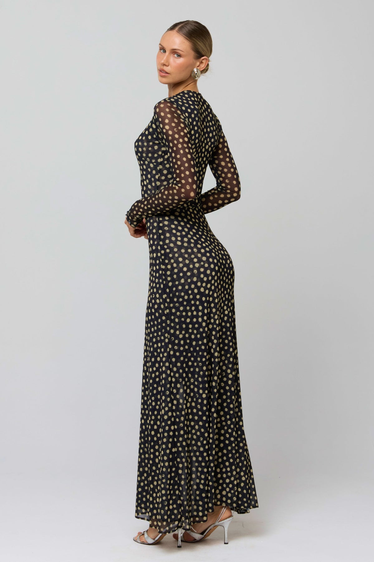 This is an image of Kate Dress in Celeste - RESA featuring a model wearing the dress