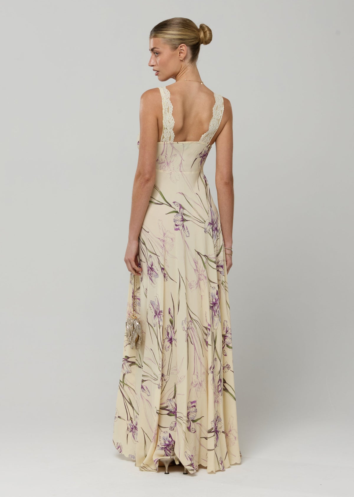 This is an image of Laney Dress in Fern - RESA featuring a model wearing the dress