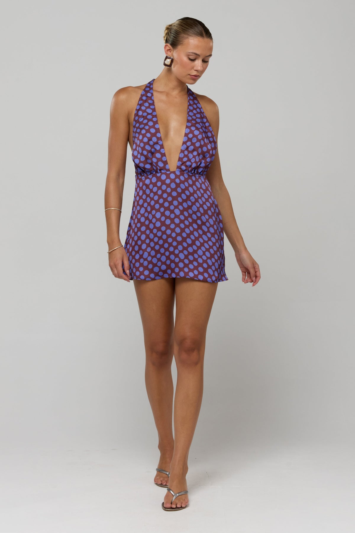 This is an image of Lucinda in Vino - RESA featuring a model wearing the dress