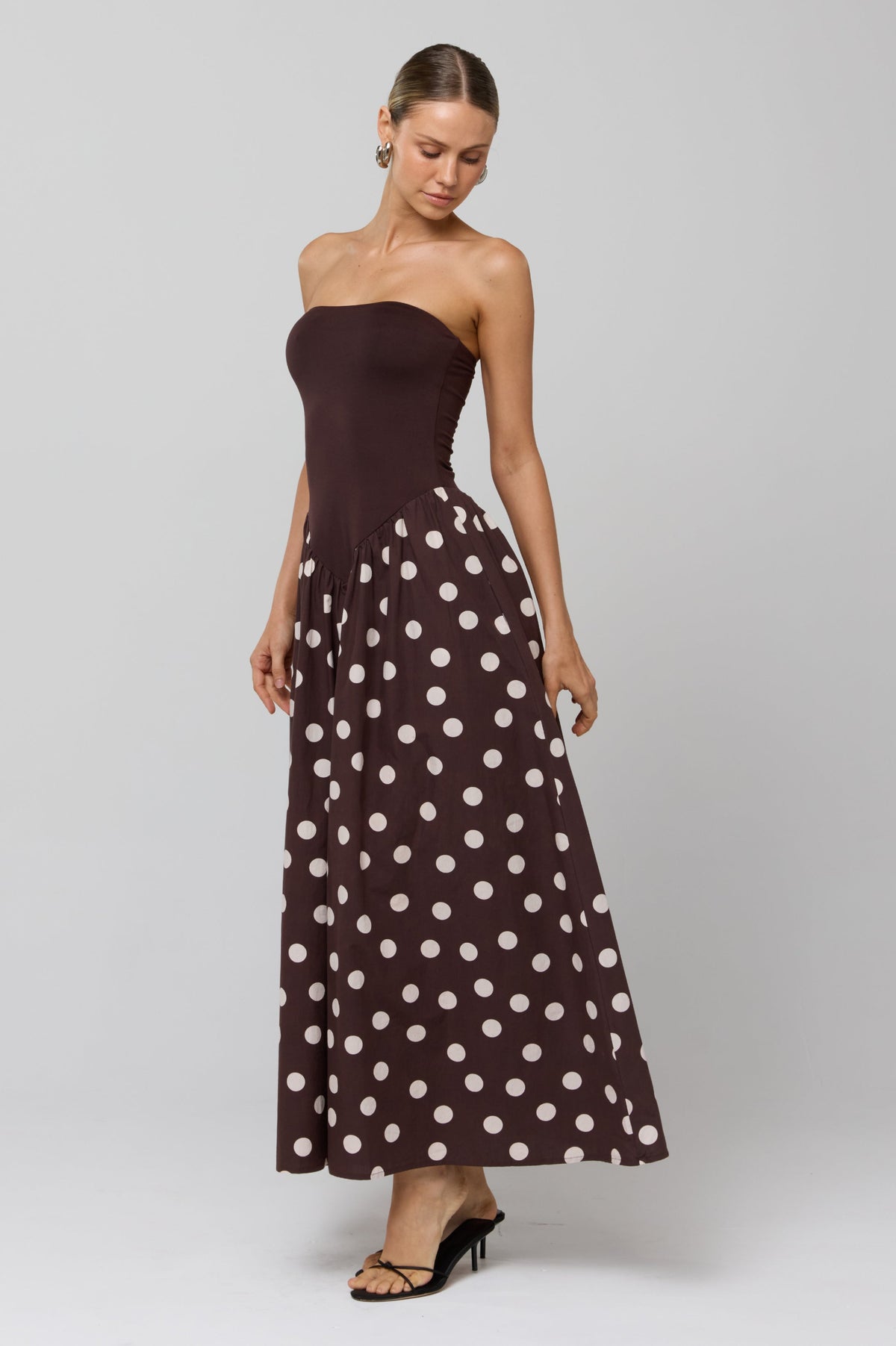 This is an image of Mackenzie Dress in Polo - RESA featuring a model wearing the dress