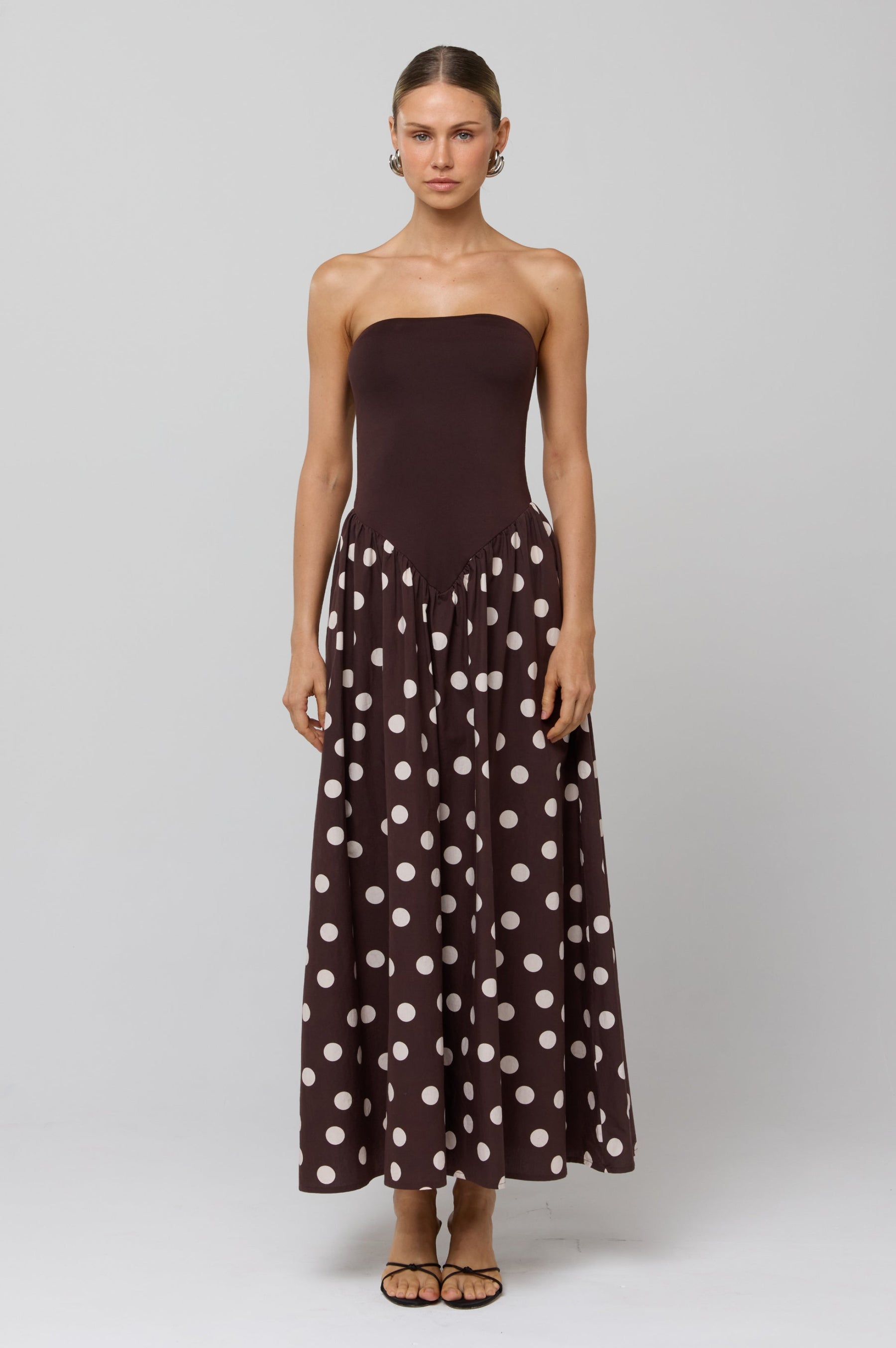 This is an image of Mackenzie Dress in Polo - RESA featuring a model wearing the dress