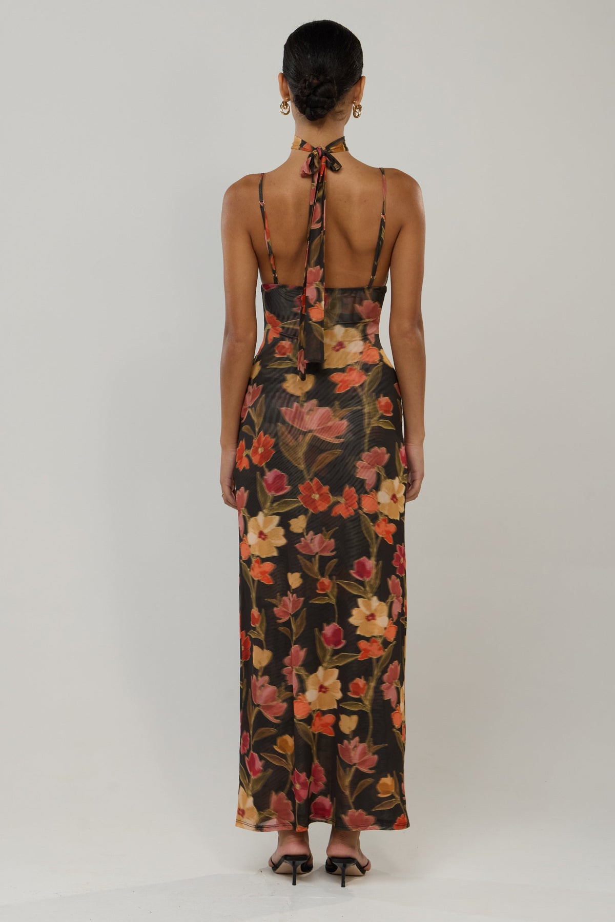 This is an image of Madeline Dress in Harvest - RESA featuring a model wearing the dress