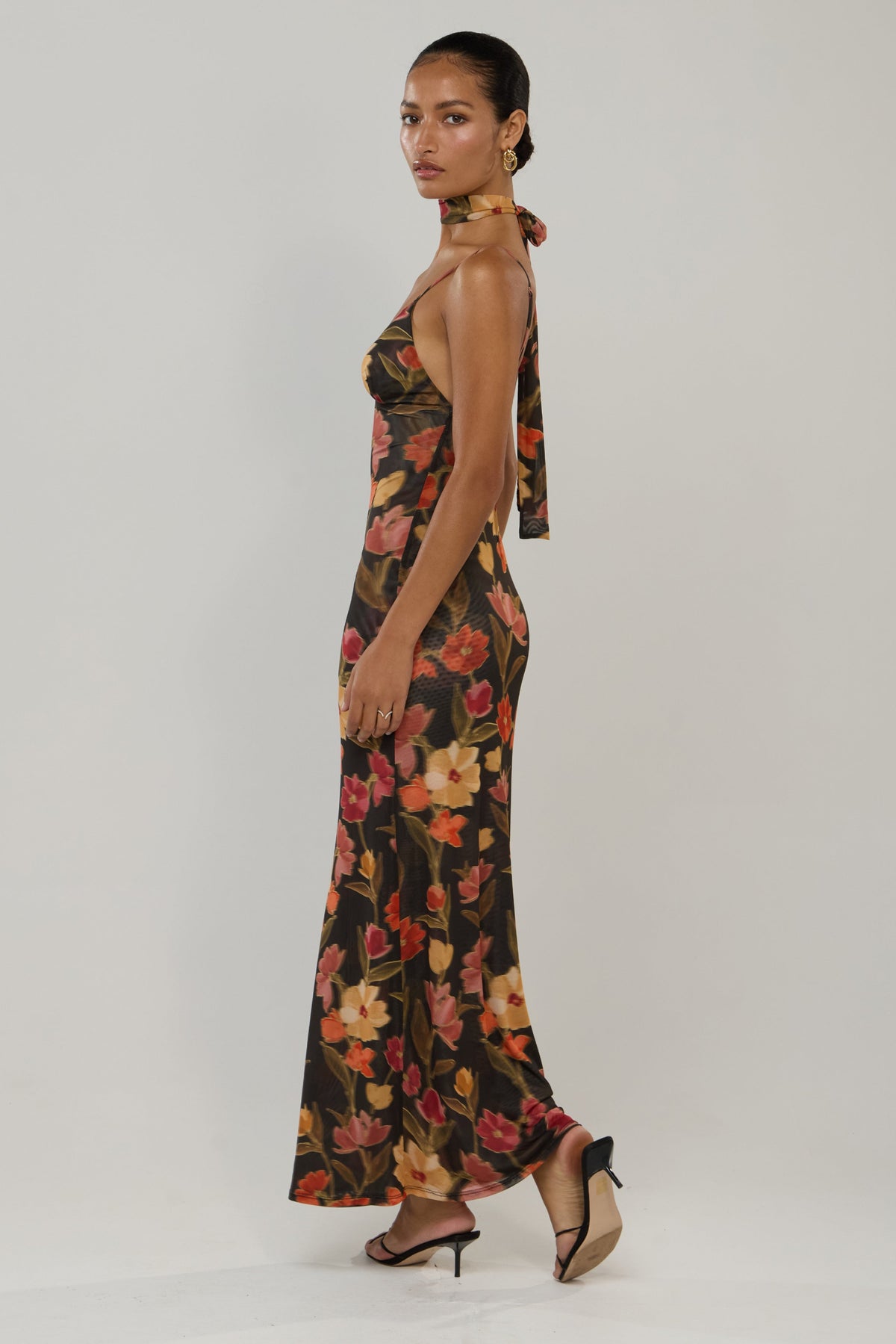 This is an image of Madeline Dress in Harvest - RESA featuring a model wearing the dress