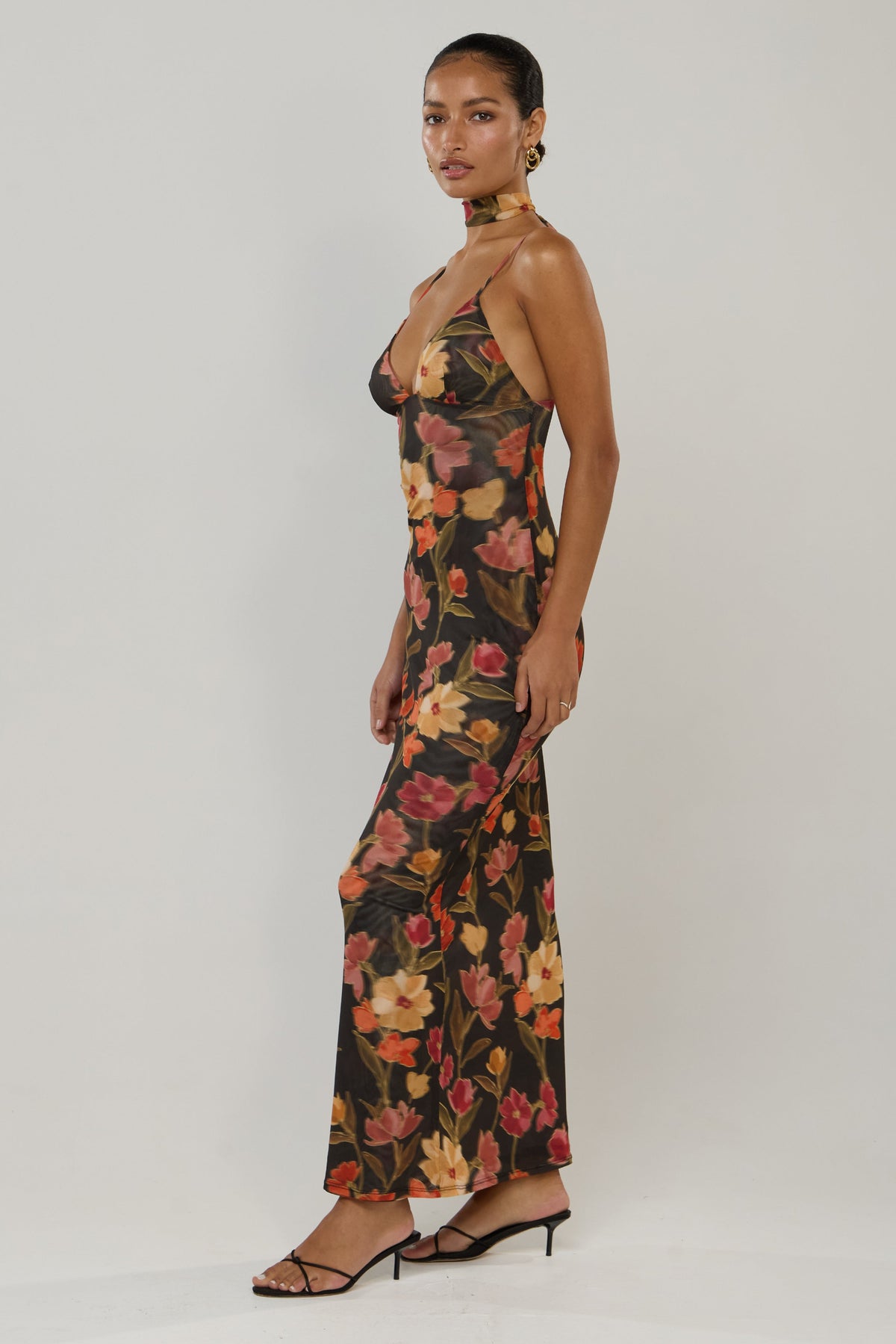 This is an image of Madeline Dress in Harvest - RESA featuring a model wearing the dress