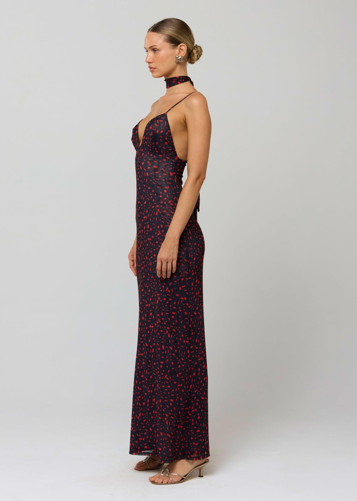 This is an image of Madeline Dress in Rouge - RESA featuring a model wearing the dress