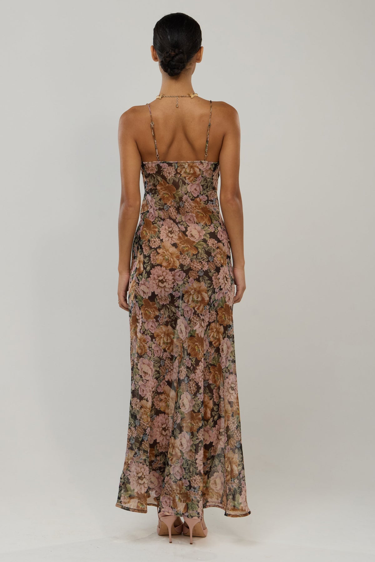 This is an image of Margot in Antique - RESA featuring a model wearing the dress
