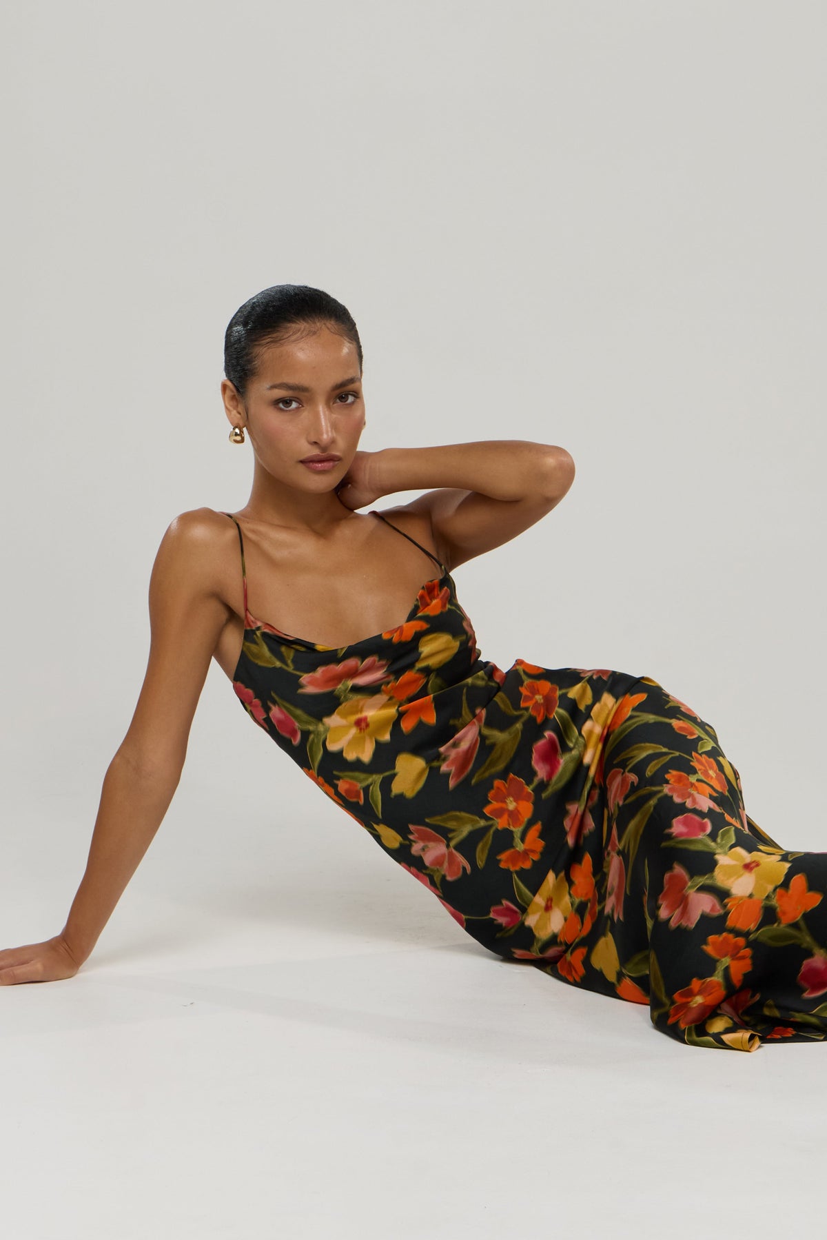 This is an image of Margot in Harvest - RESA featuring a model wearing the dress