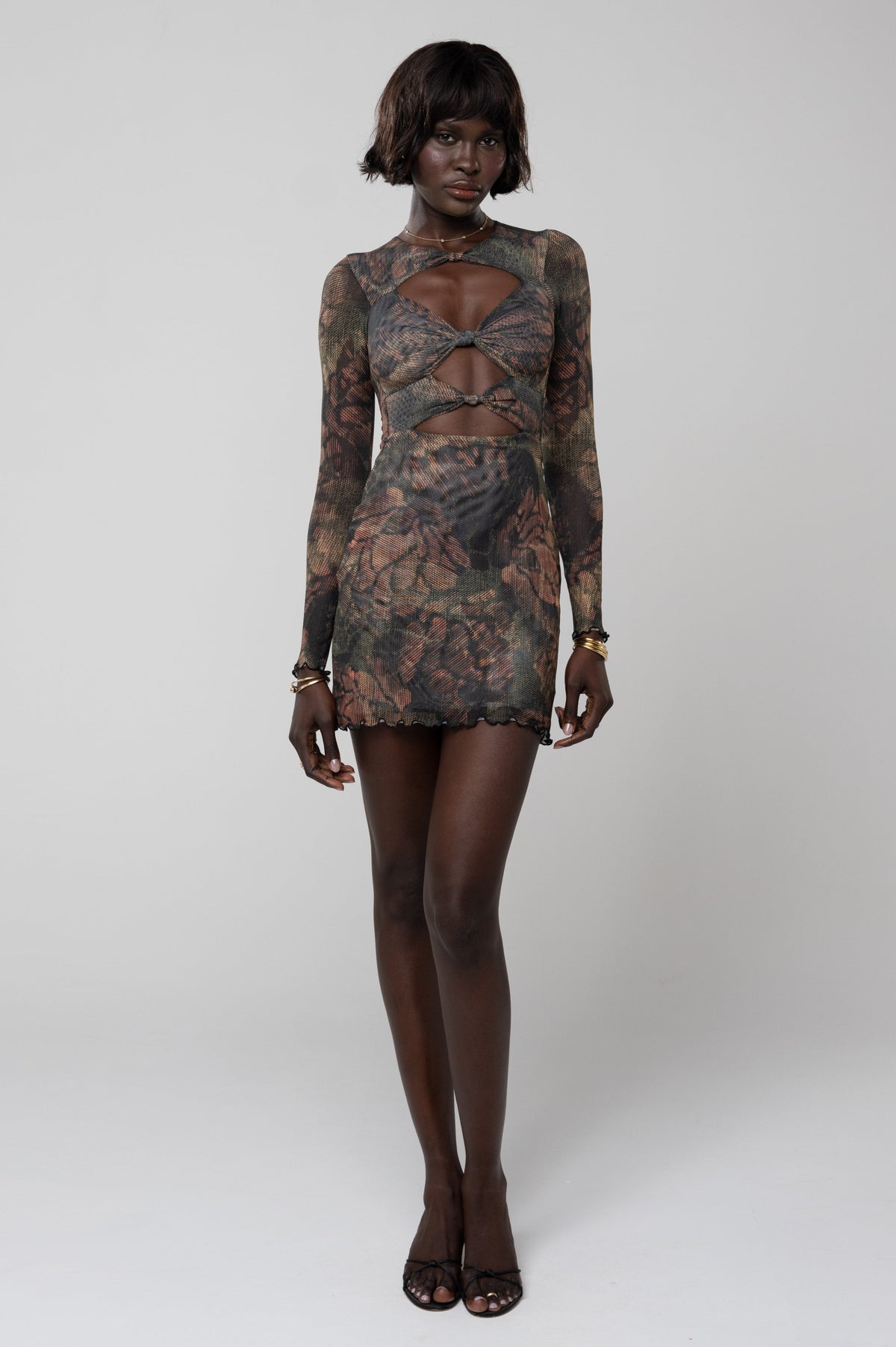 This is an image of Marissa Mini in Autumn - RESA featuring a model wearing the dress