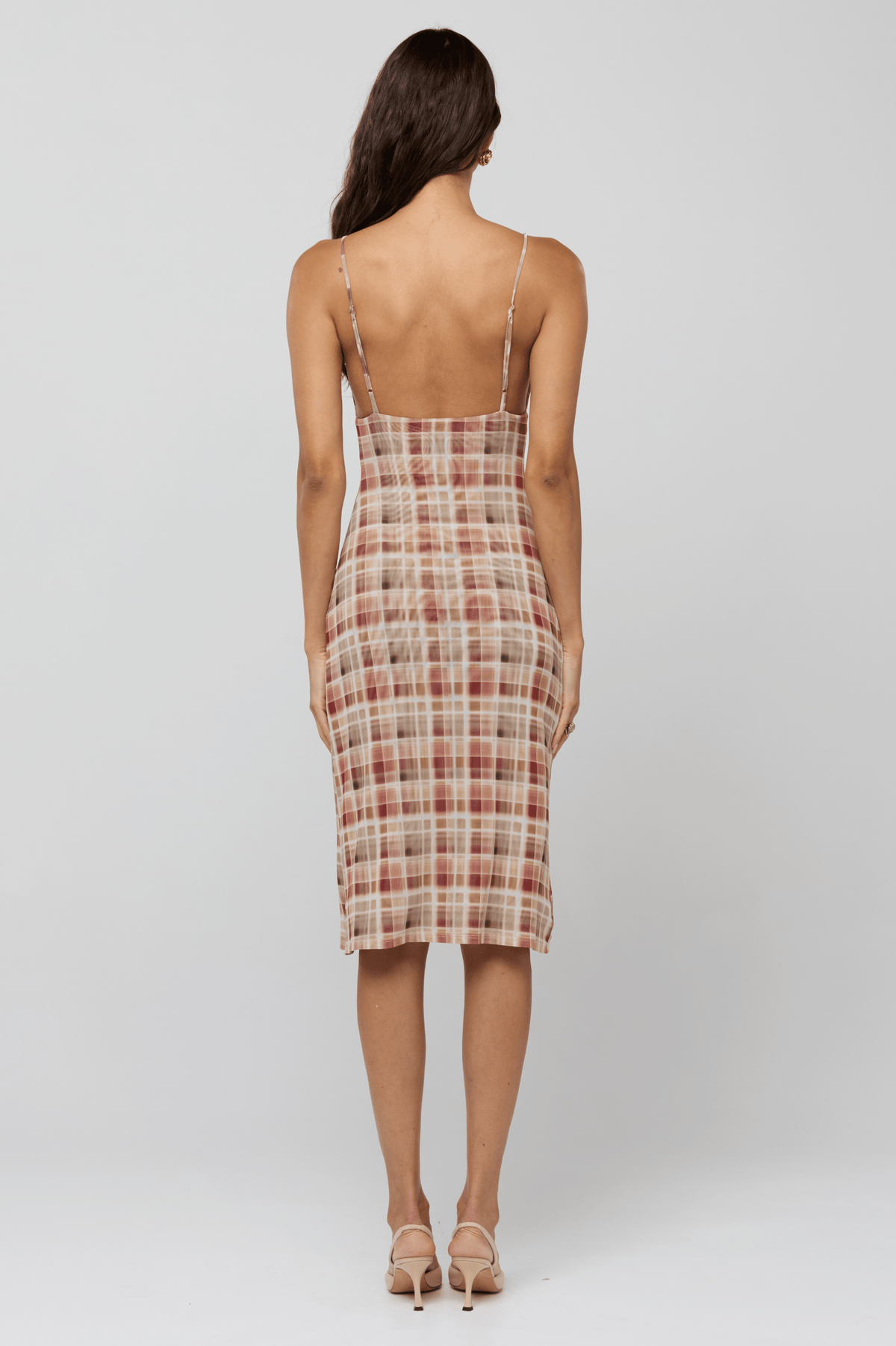 This is an image of Matilda Midi Dress in Drift - RESA featuring a model wearing the dress