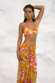 This is an image of Matty Bikini Top in Keiko - RESA featuring a model wearing the dress