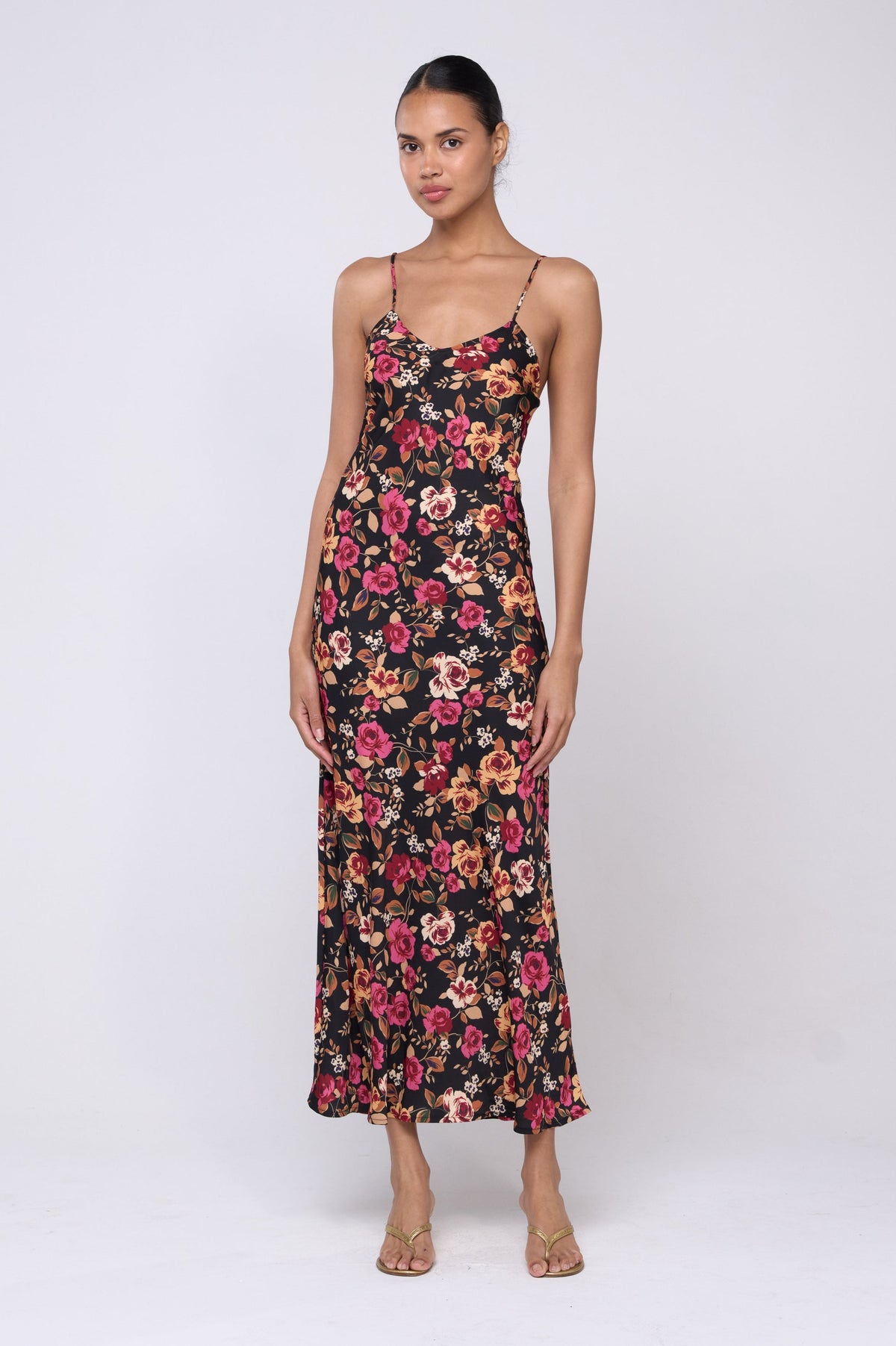 This is an image of Micah Dress in Rosie - Archive - RESA featuring a model wearing the dress