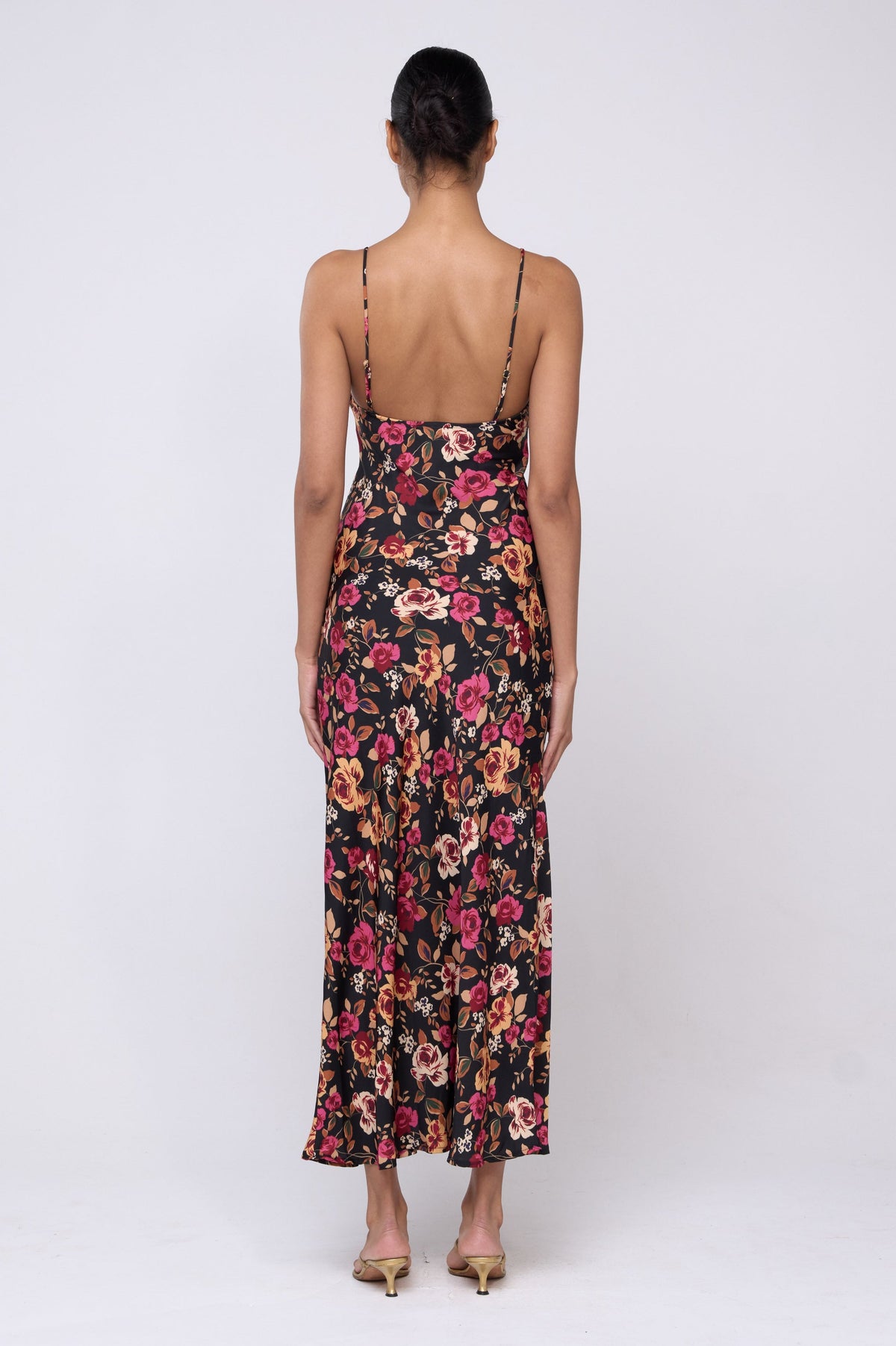 This is an image of Micah Dress in Rosie - Archive - RESA featuring a model wearing the dress