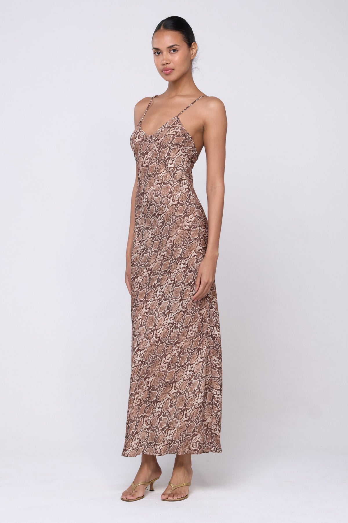 This is an image of Micah Dress in Sequoia - Archive - RESA featuring a model wearing the dress
