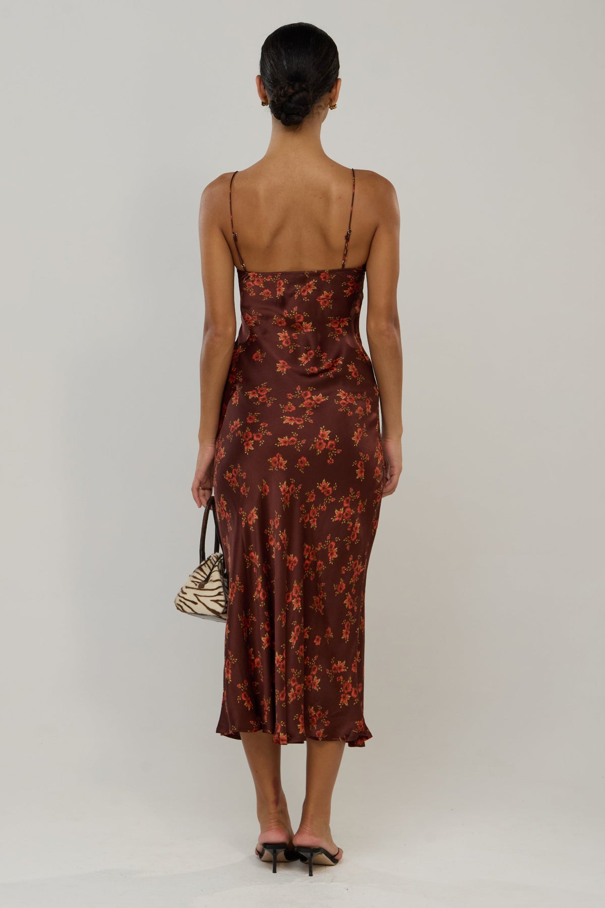This is an image of Micah in Mulberry - RESA featuring a model wearing the dress