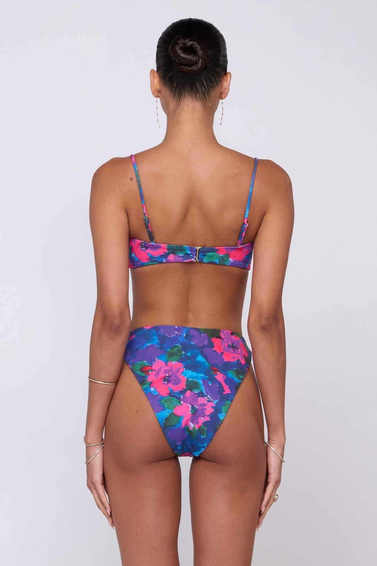 This is an image of Miles Bikini Bottom in Lanai - RESA featuring a model wearing the dress