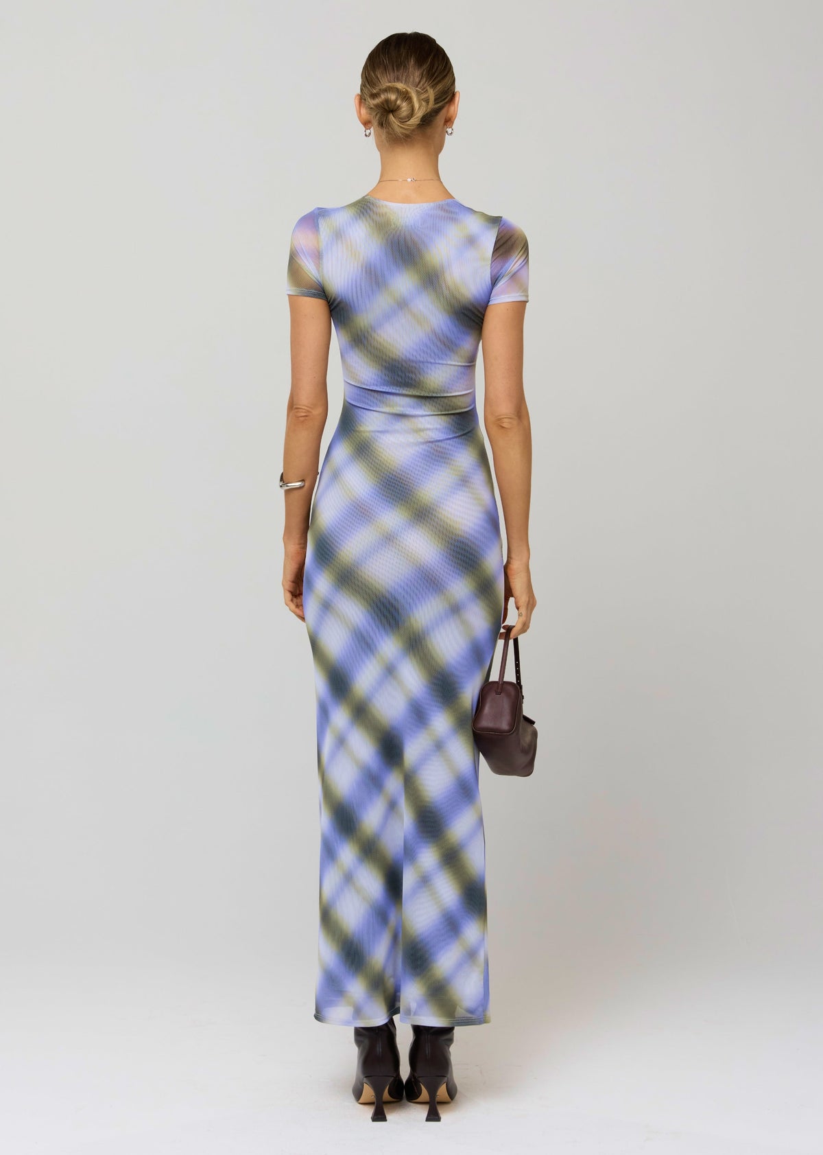 This is an image of Nari Dress in Blur - RESA featuring a model wearing the dress