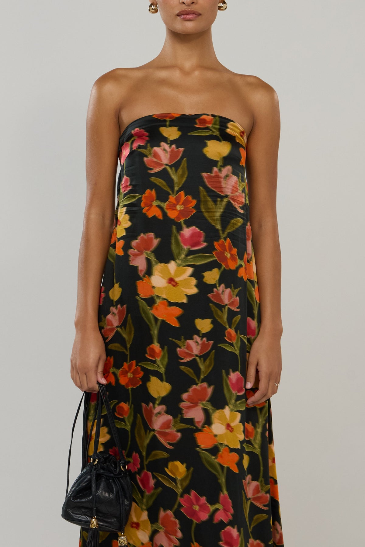 This is an image of Ophelia in Harvest - RESA featuring a model wearing the dress