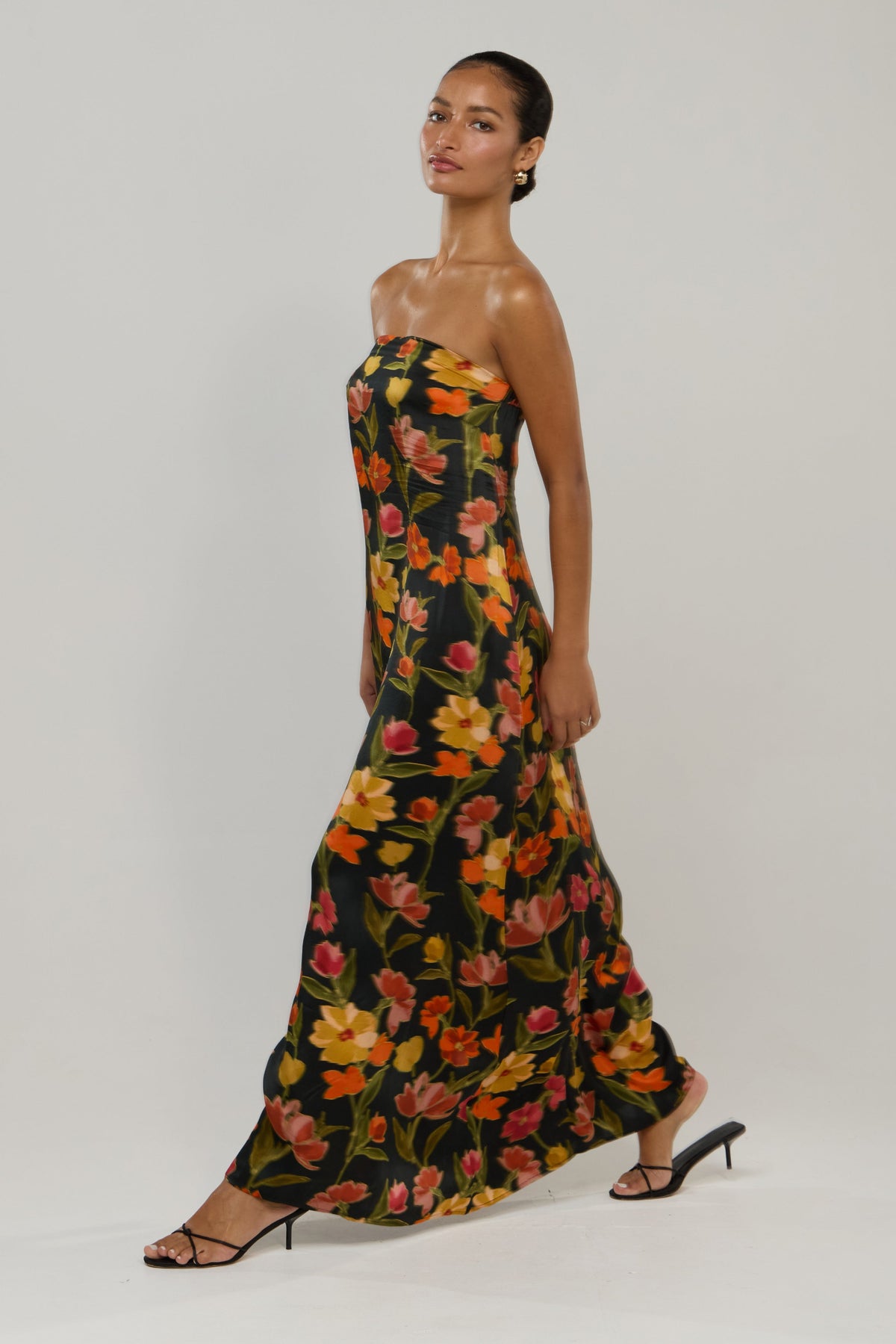 This is an image of Ophelia in Harvest - RESA featuring a model wearing the dress