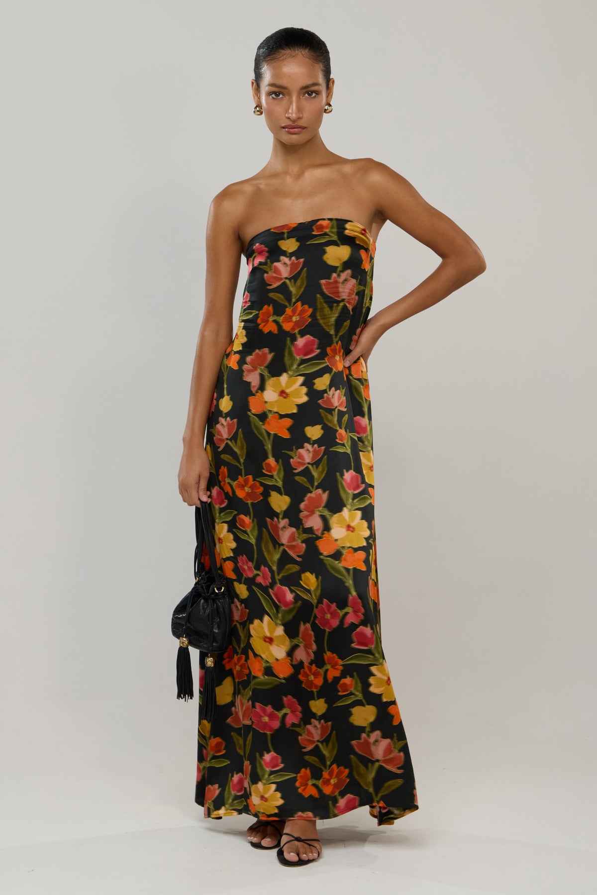 This is an image of Ophelia in Harvest - RESA featuring a model wearing the dress