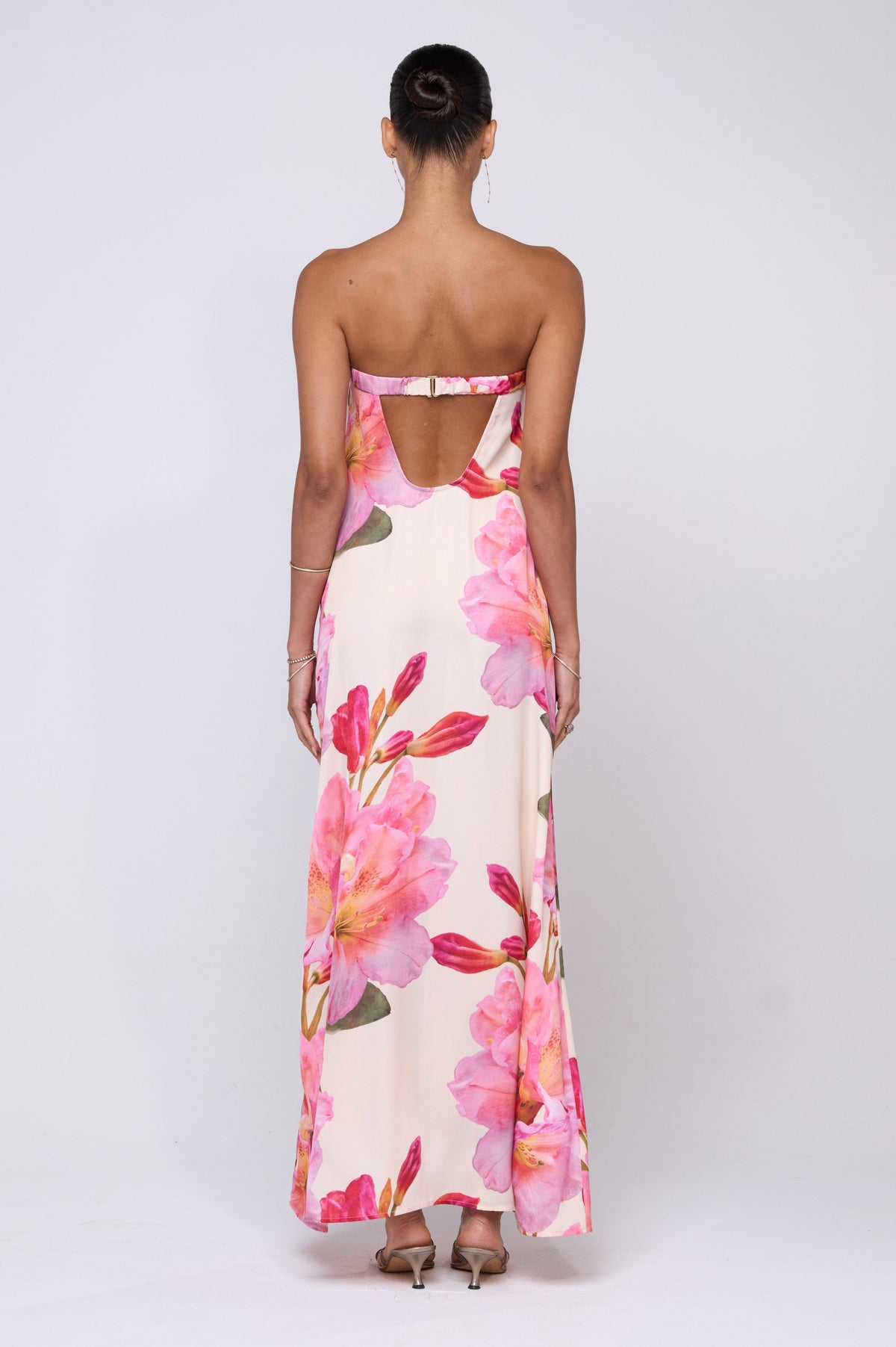 This is an image of Ophelia Maxi Dress in Lily - RESA featuring a model wearing the dress