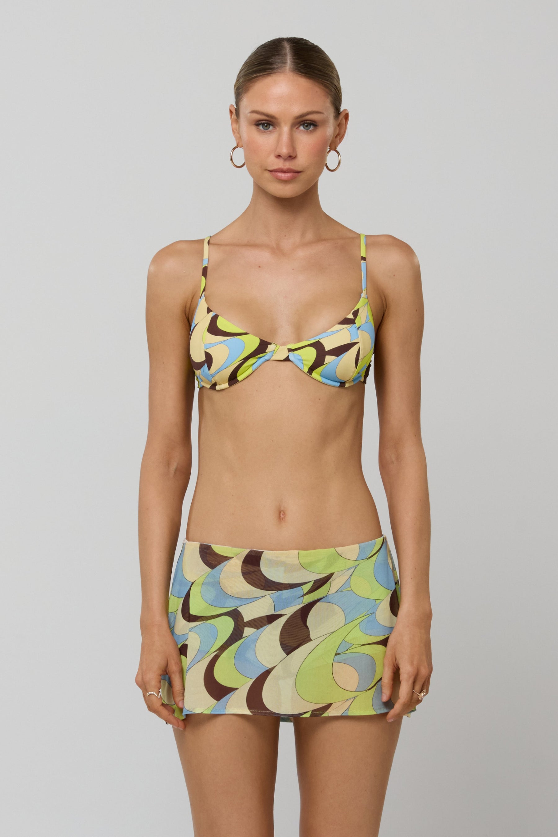 This is an image of Paola Skort in Palm Royale - RESA featuring a model wearing the dress