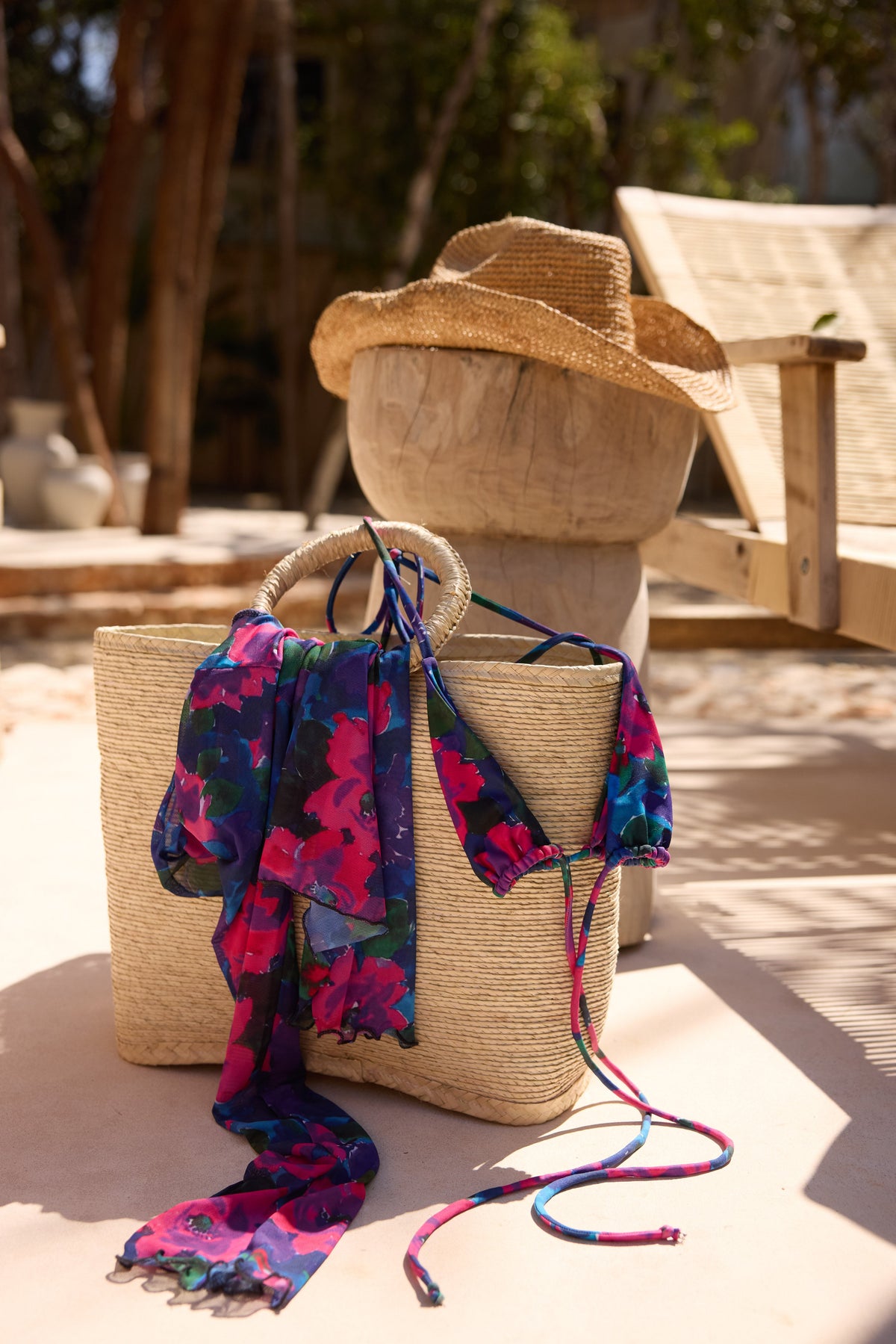 This is an image of Perfect Scarf Top and Sarong in Lanai - RESA featuring a model wearing the dress