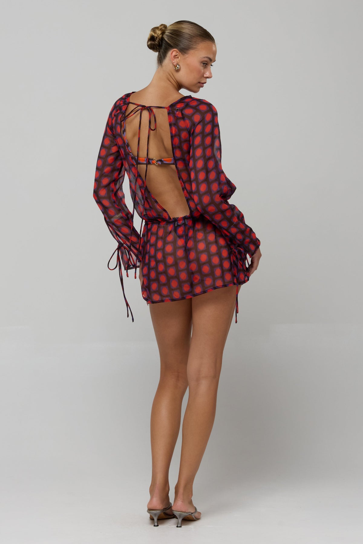 This is an image of Quinn Dress in Mod - RESA featuring a model wearing the dress